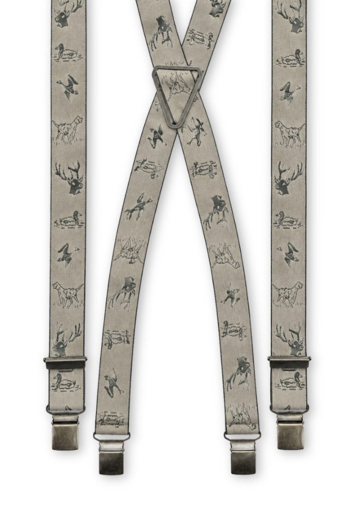 Luise Steiner Trachtenlederhose Trachten Hosenträger - HUNTING - natur, olive