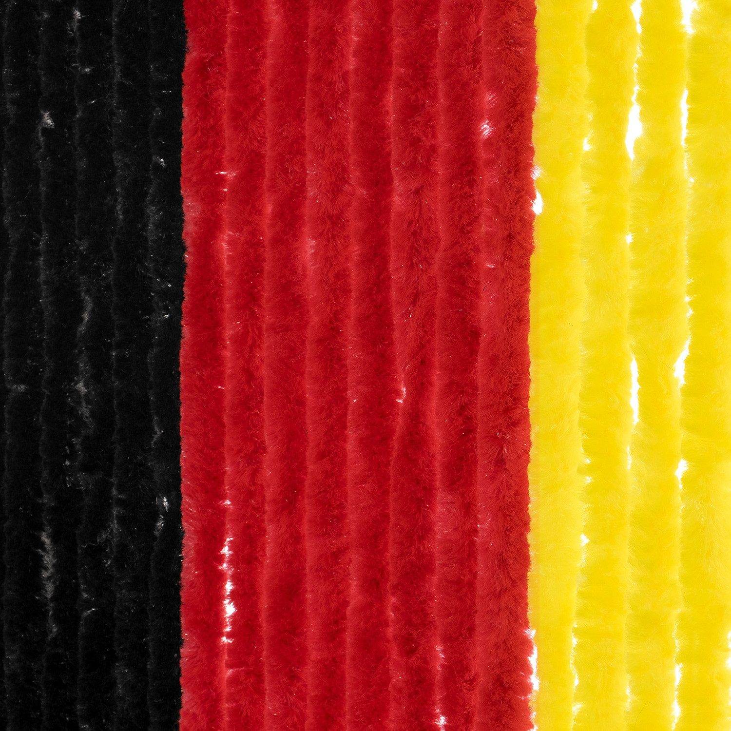 Türvorhang Flauschvorhang 100 x 200 cm schwarz-rot-gold