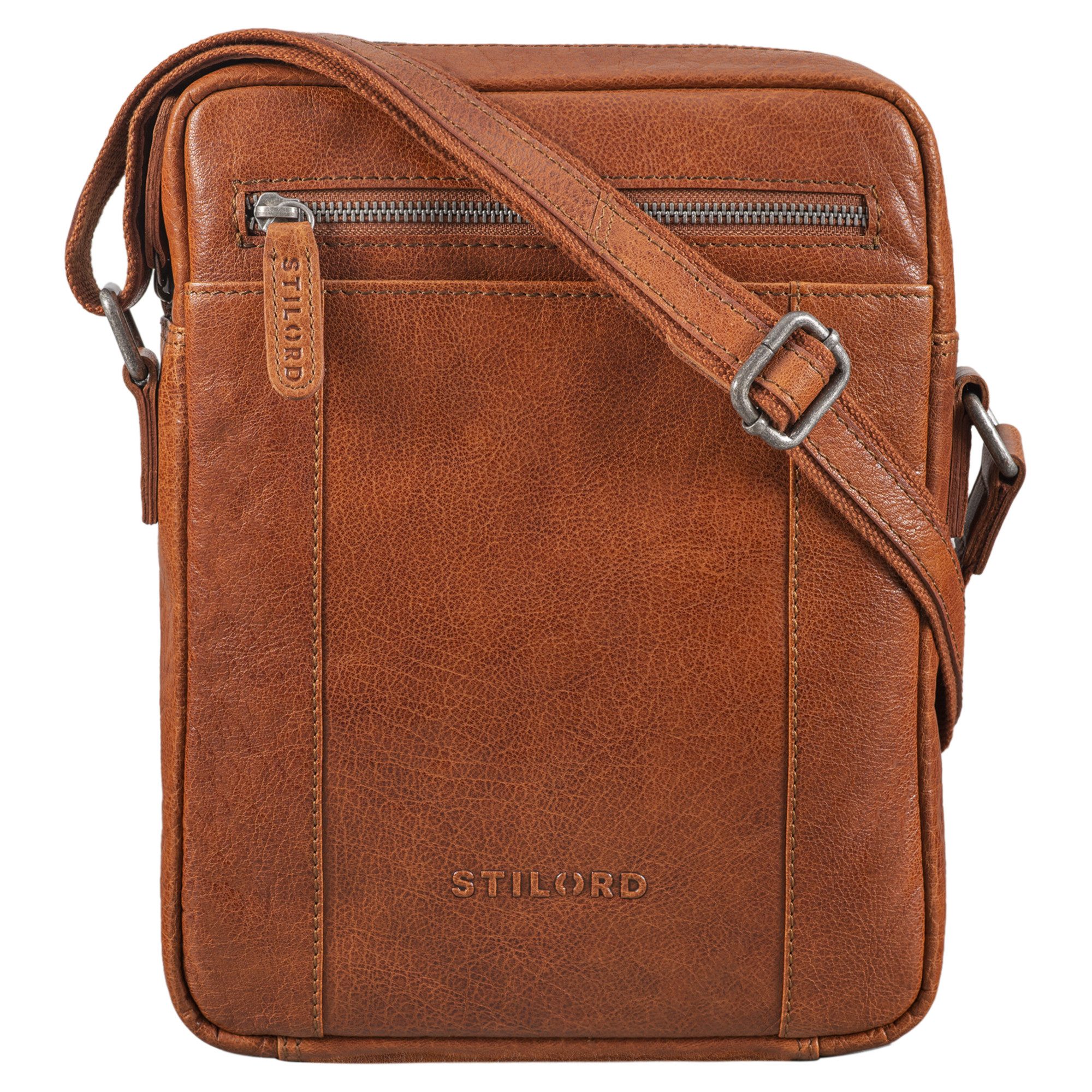 STILORD Schultertasche "Fox" Herrentasche Leder Vintage Messenger Bag