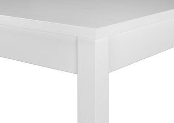 ERST-HOLZ Küchentisch Tisch kleiner Esstisch Massivholztisch weiß Küchentisch Beine glatt