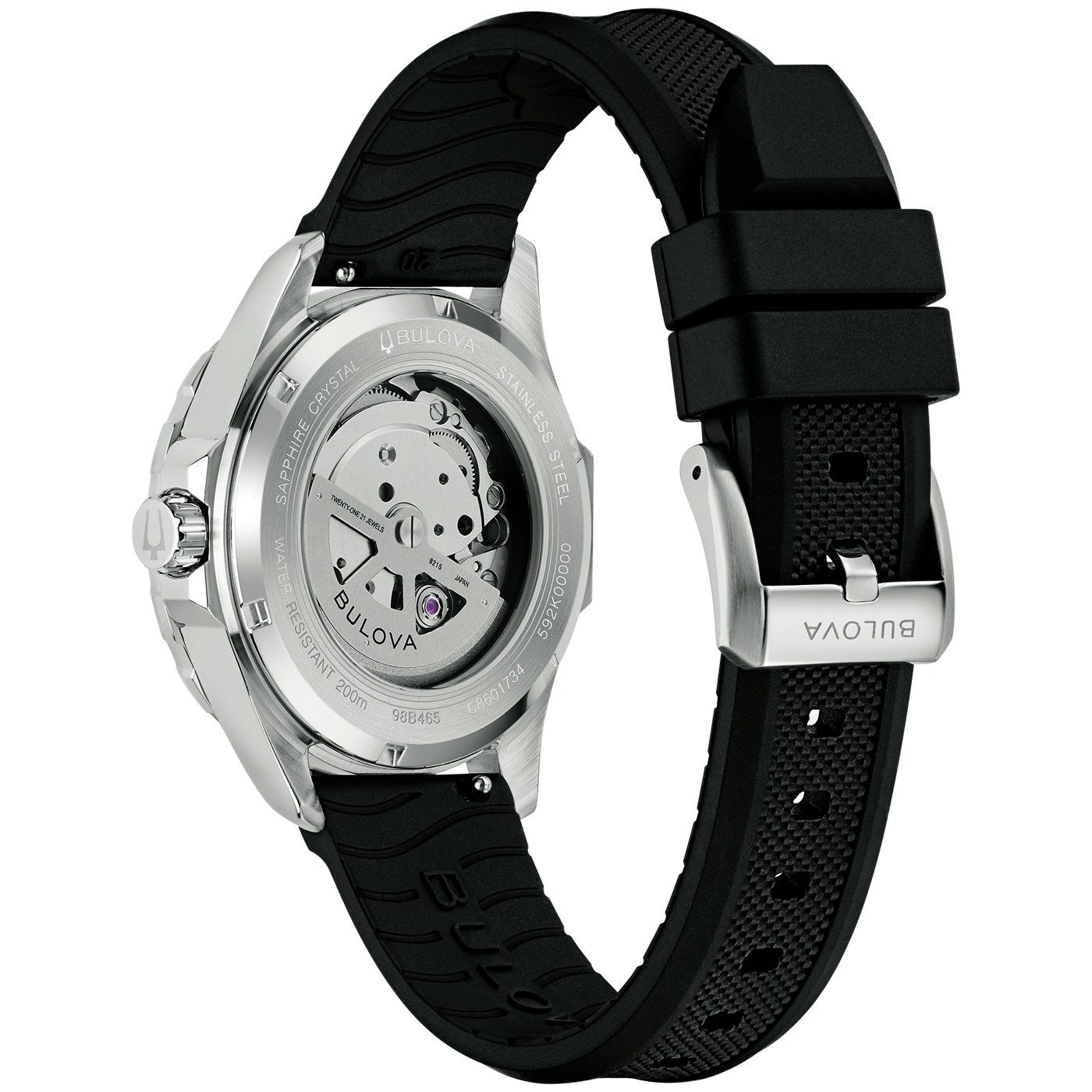 Bulova Mechanische Uhr Marine Star 98B465, Armbanduhr, Herrenuhr, analog, Big Date