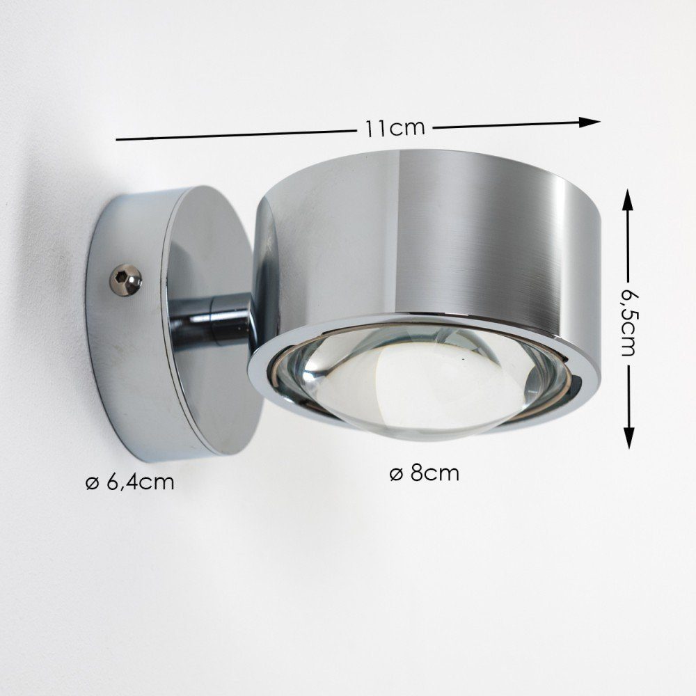 moderner Leuchtmittel, Farbfilter Wandstrahler »Osacca« aus hofstein G9, Up&Down, Wandleuchte Metall/Glas ohne Chrom/Klar, in Lichteffekt, grün Wandspot mit