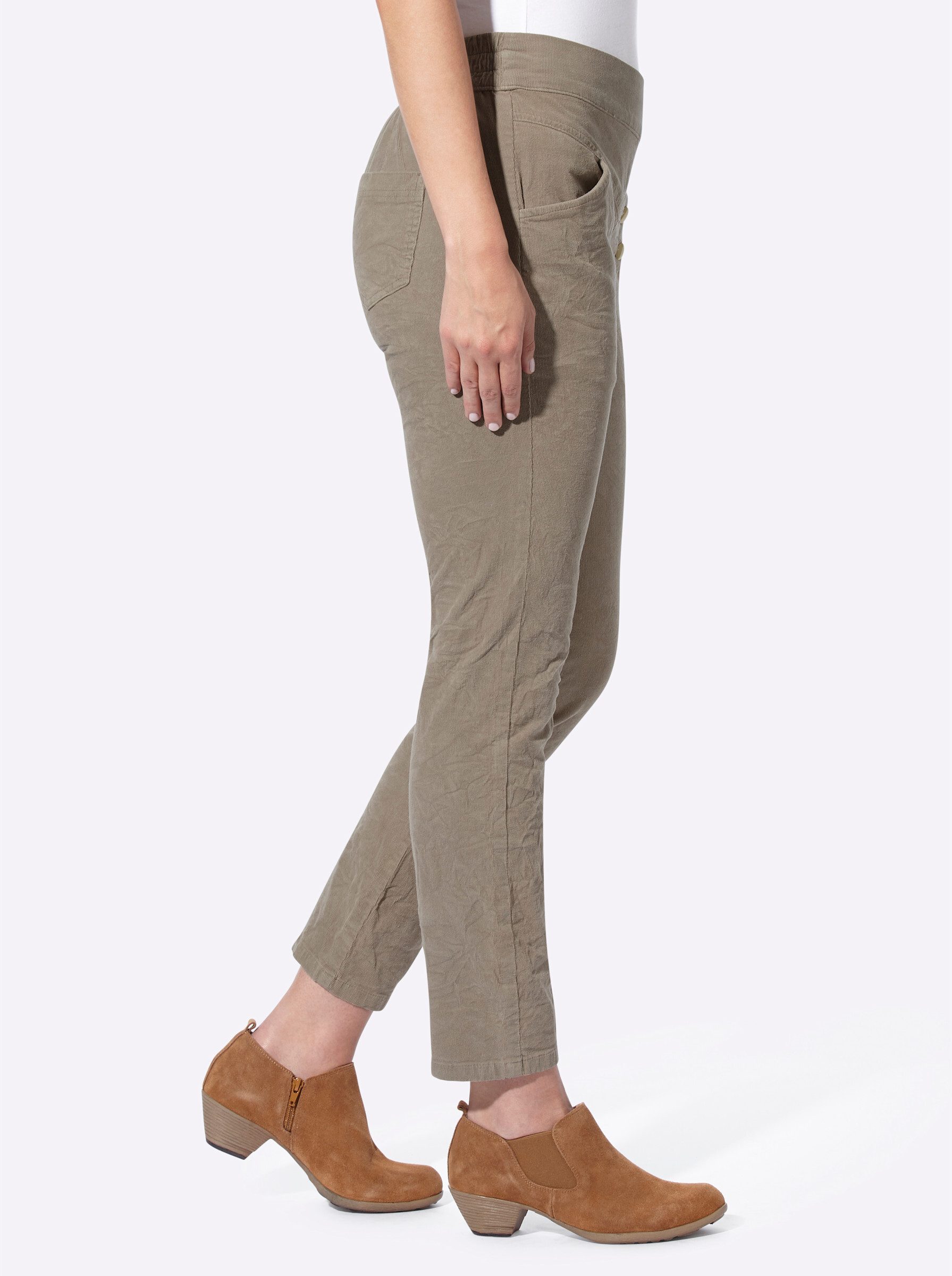 heine Jerseyhose Cordhose Innenbeinlänge ca. 74 günstig online kaufen