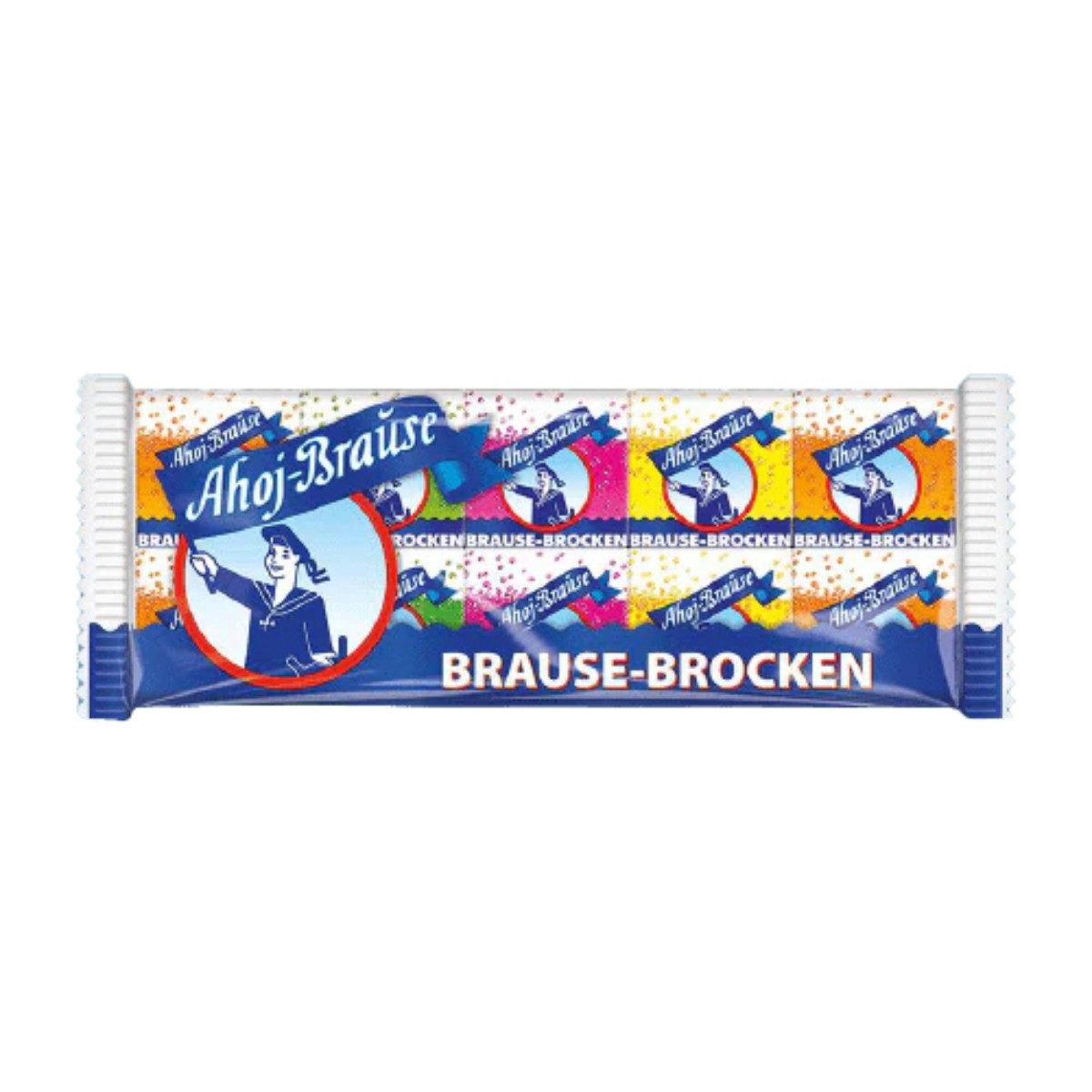 Ahoj-Brause Süßigkeit, Ahoj fruchtige Brause Brocken 10 einzeln verpackte Brausewürfel 80g