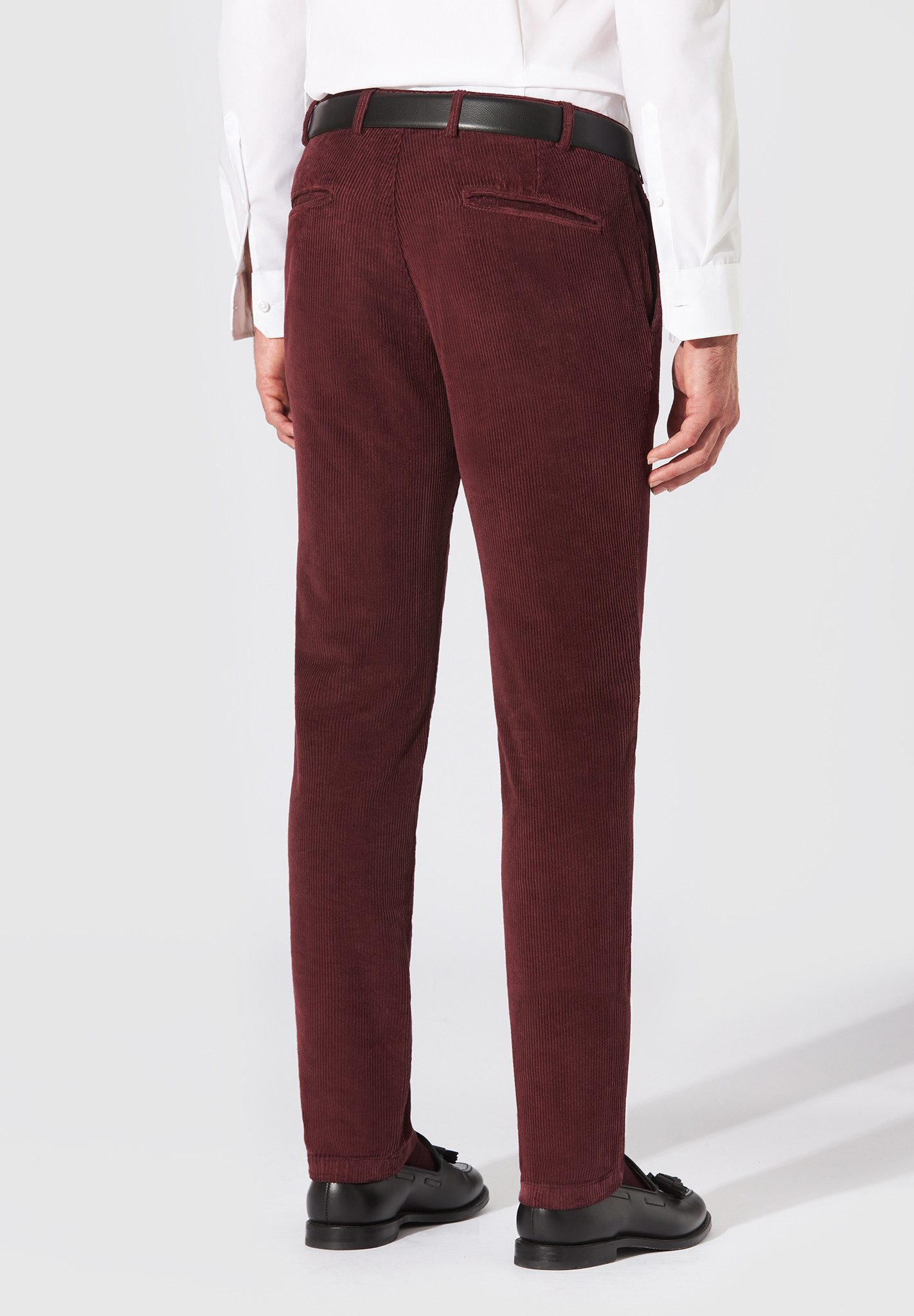 Hiltl Cordhose Tamo - Casual Corduroy, Slim-Fit, Baumwolle-bordeauxrot-50 günstig online kaufen