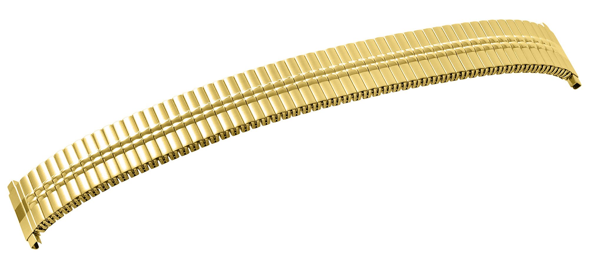 STEINMEISTER Uhrenarmband 8200081 Edelstahl Zugarmband., goldfarben, 18 - 20 mm