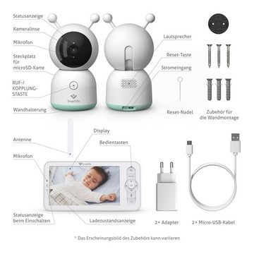 TrueLife Video-Babyphone NannyCam R7 Dual Smart, Babyphone