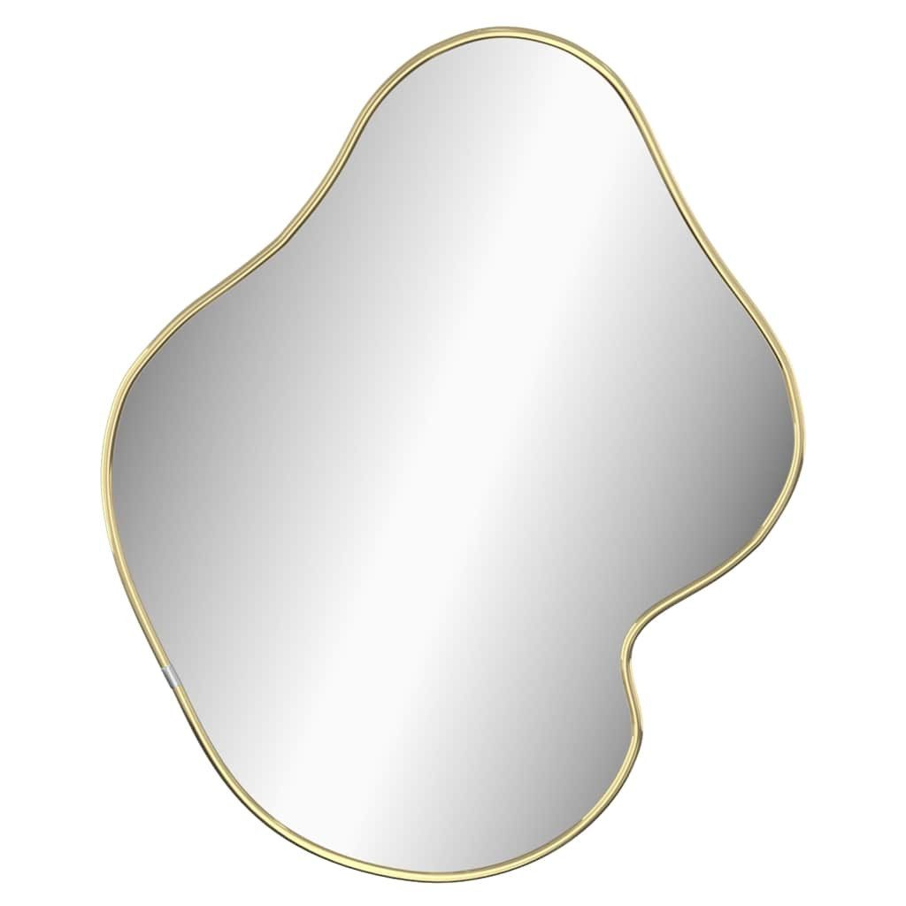 furnicato Wandspiegel Glas PVC 50 x 40 cm Golden (1-St)