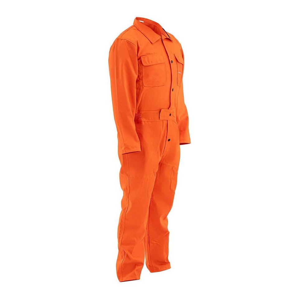 Stamos Welding Group Overall Schweißer Overall Schweißeroverall Handwerker  Overall Coverall Orange, passgenau – Größe L mit einer Länge von 158 cm und  einer Brustweite von 42/47 cm