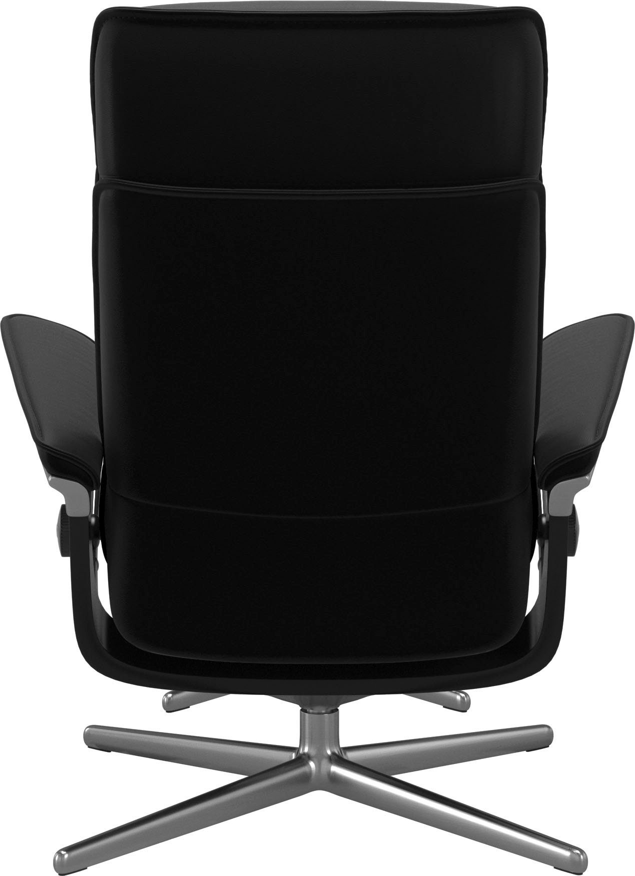 Stressless® Relaxsessel Admiral (Set, Relaxsessel inkl. Hocker), mit Cross Base, Größe M & L, Holzakzent Schwarz