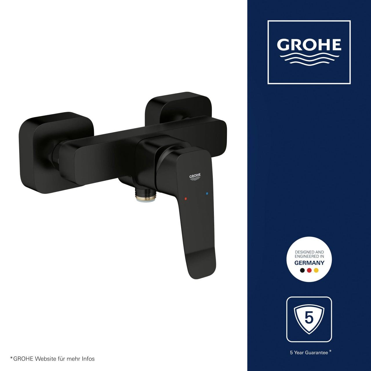 Grohe Duscharmatur Grohe Duscharmatur Dice schwarz matt