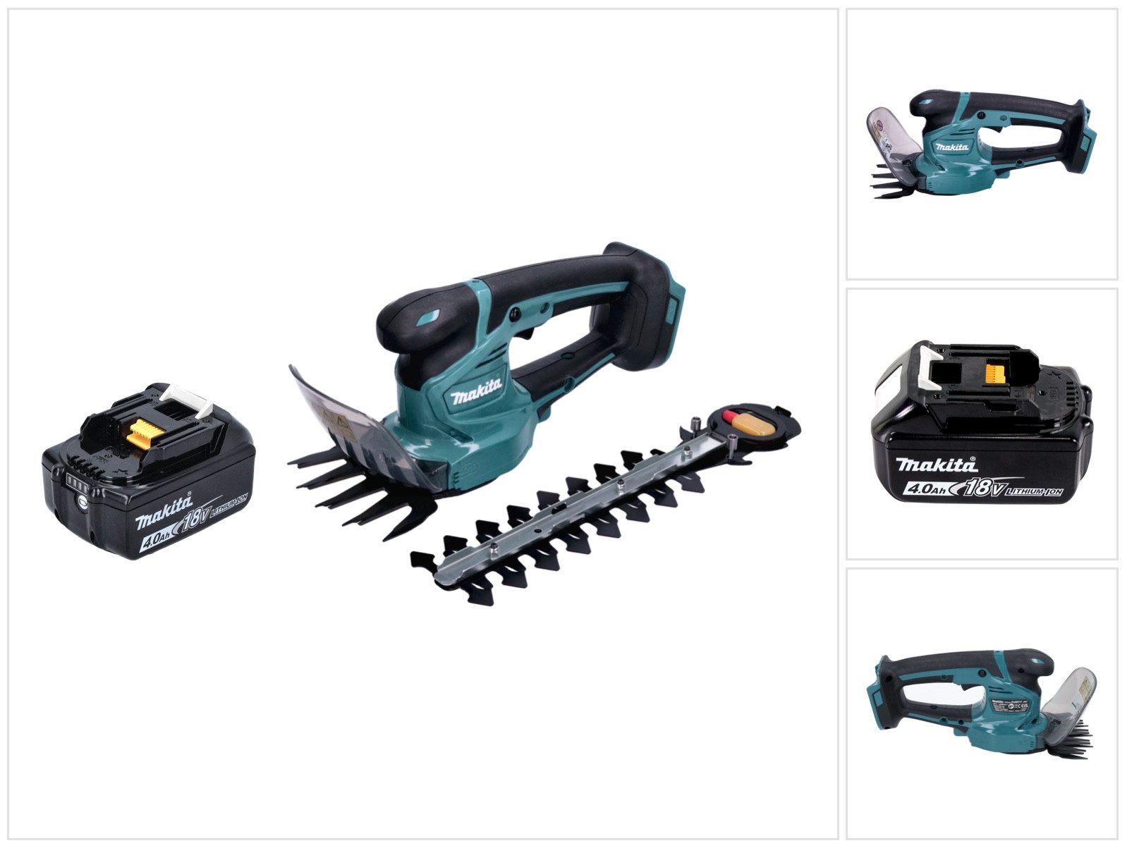Makita Akku-Grasschere DUM 111 M1X Akku Grasschere Strauchschere 18 V + 1x Akku 4,0 Ah