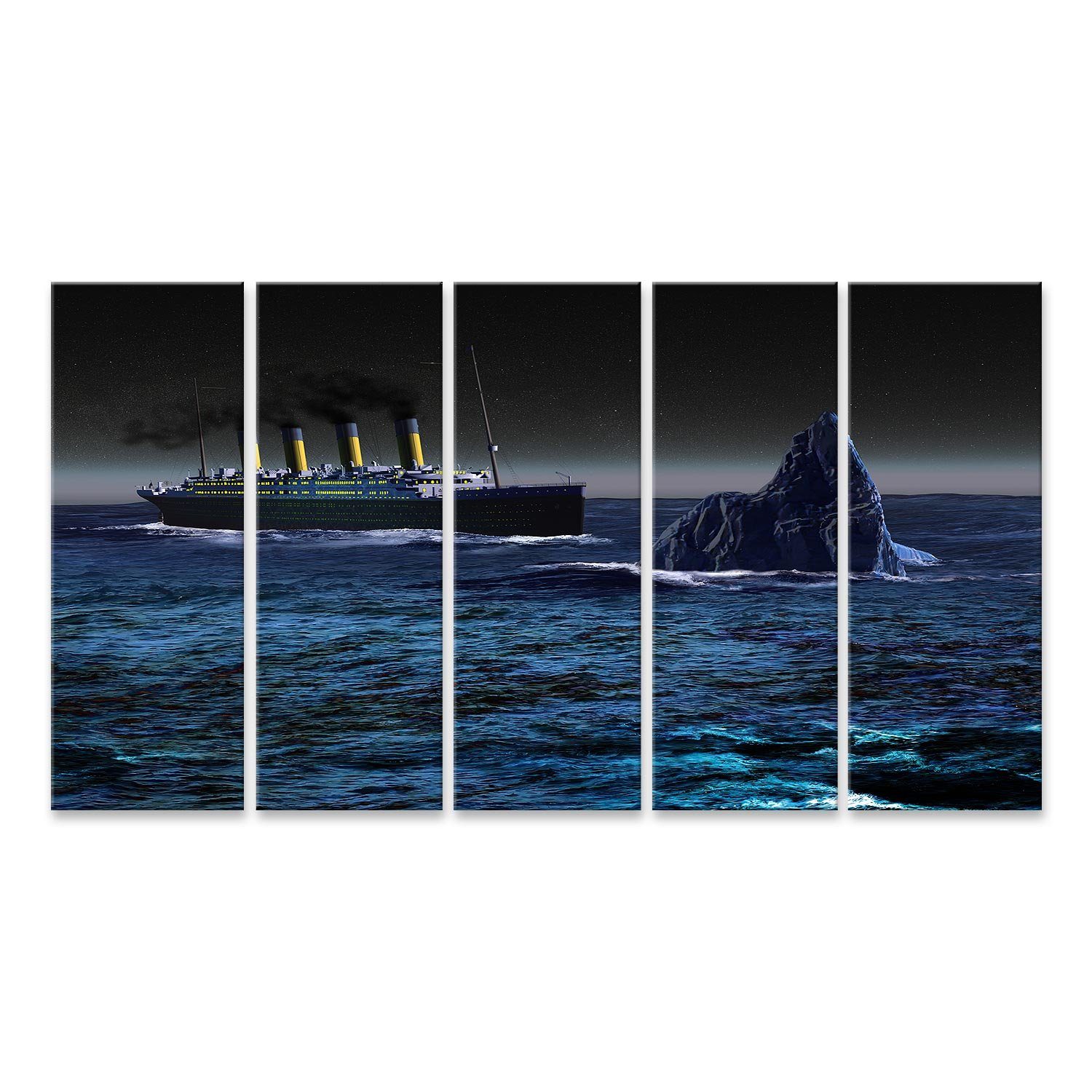 Leinwandbild Bild auf Leinwand Titanic Wandbild Poster Kunstdruck Bilder