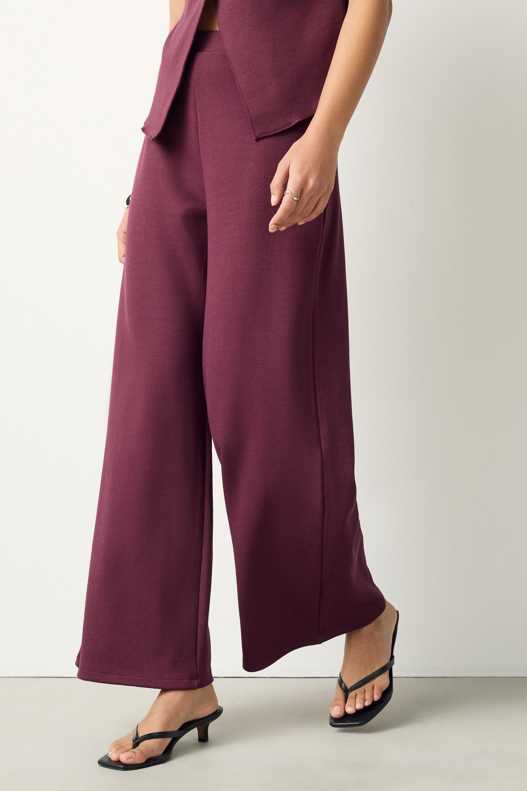 Next Stoffhose Kompakte Hose mit weitem Bein (1-tlg) – Bild 5 von 5