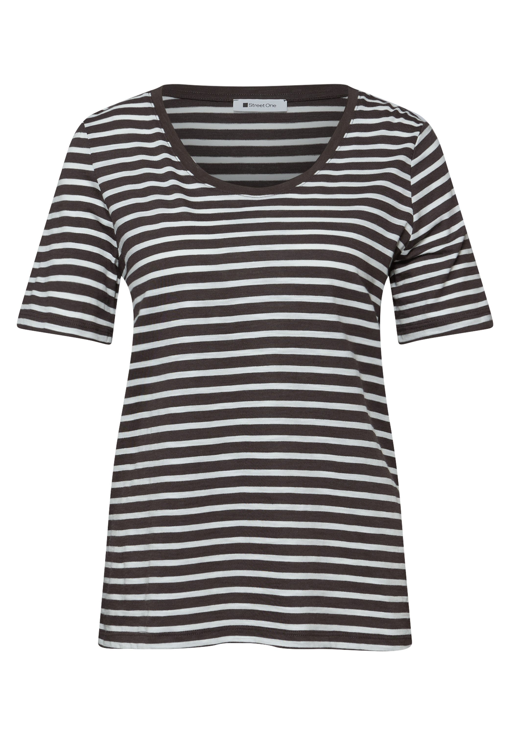 STREET ONE T-Shirt mit abgerundetem V-Ausschnitt – Bild 5 von 5