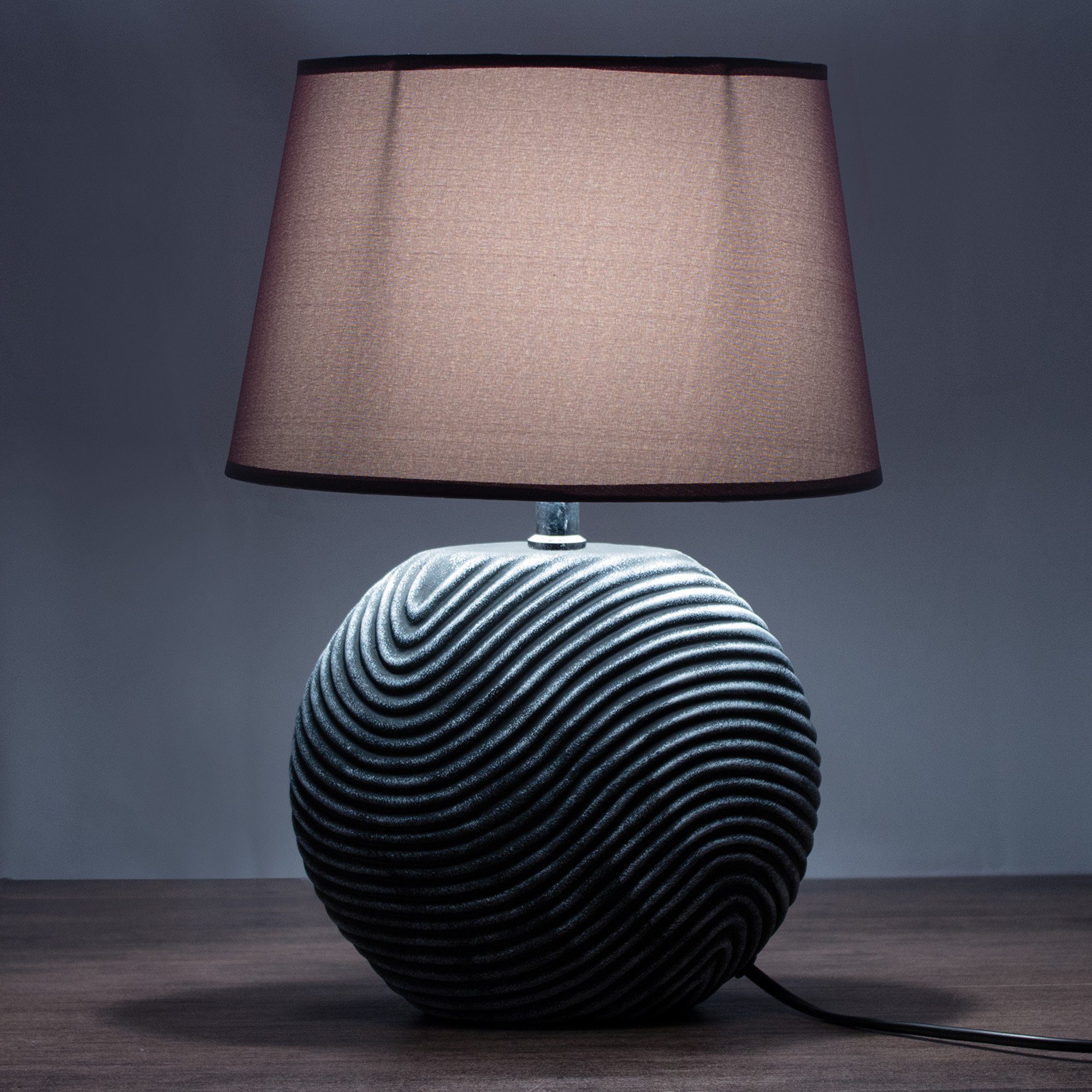 BRUBAKER Tischleuchte Zen Garden Tischlampe, Ohne Leuchtmittel, moderne Nac günstig online kaufen