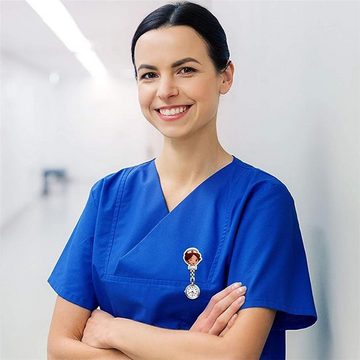 RefinedFlare Krankenpflegeuhr Krankenschwester-Cartoon-Taschenuhr-Armband-Clip, (1-tlg)
