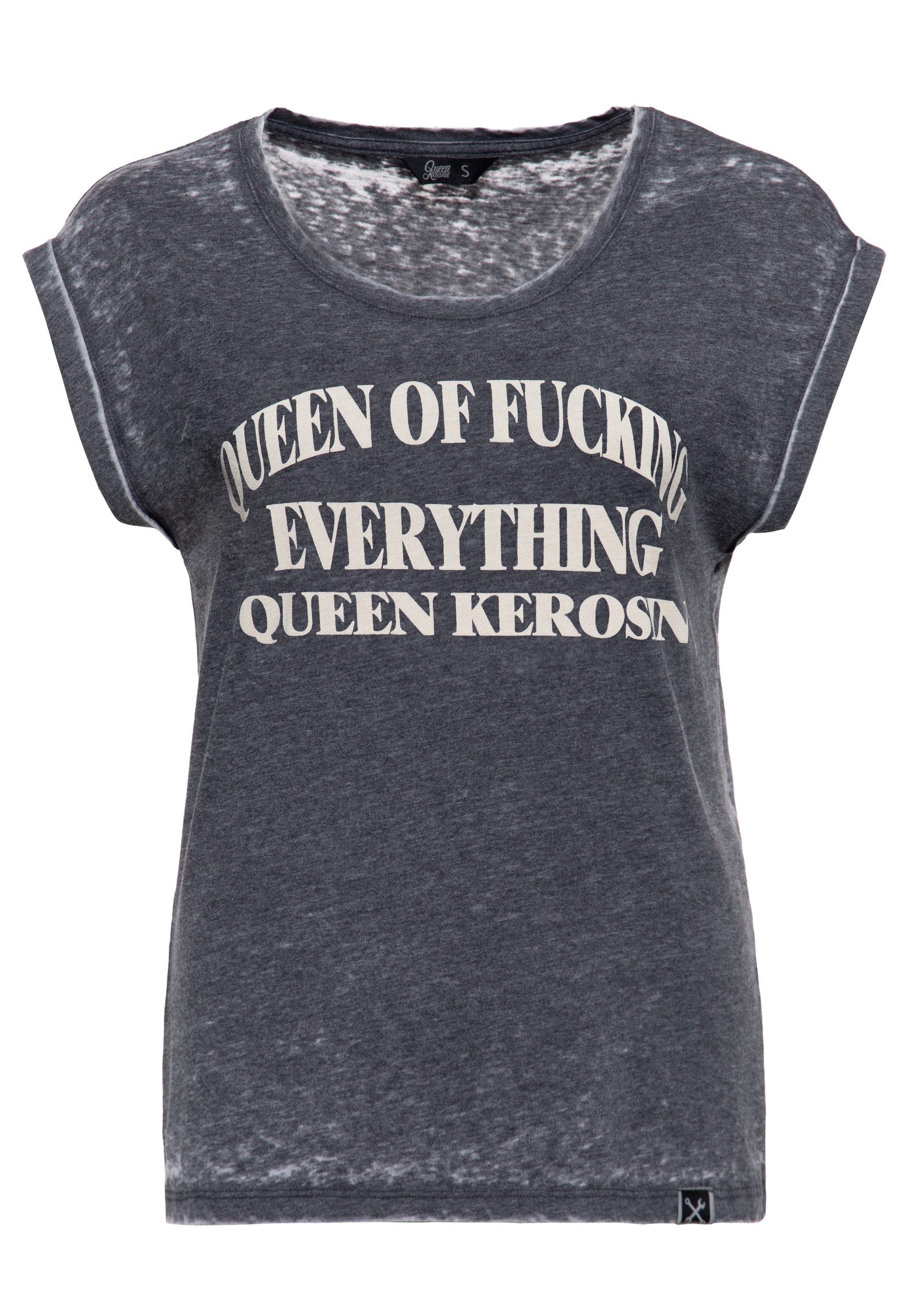 Print-Shirt Queen Of Fucking Everything