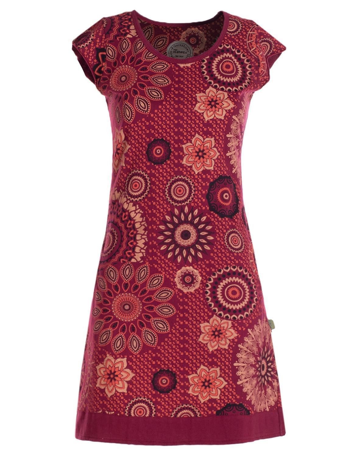 Vishes Tunikakleid Kurzarm Damen Sommer-Kleid Longshirt-Kleid günstig online kaufen