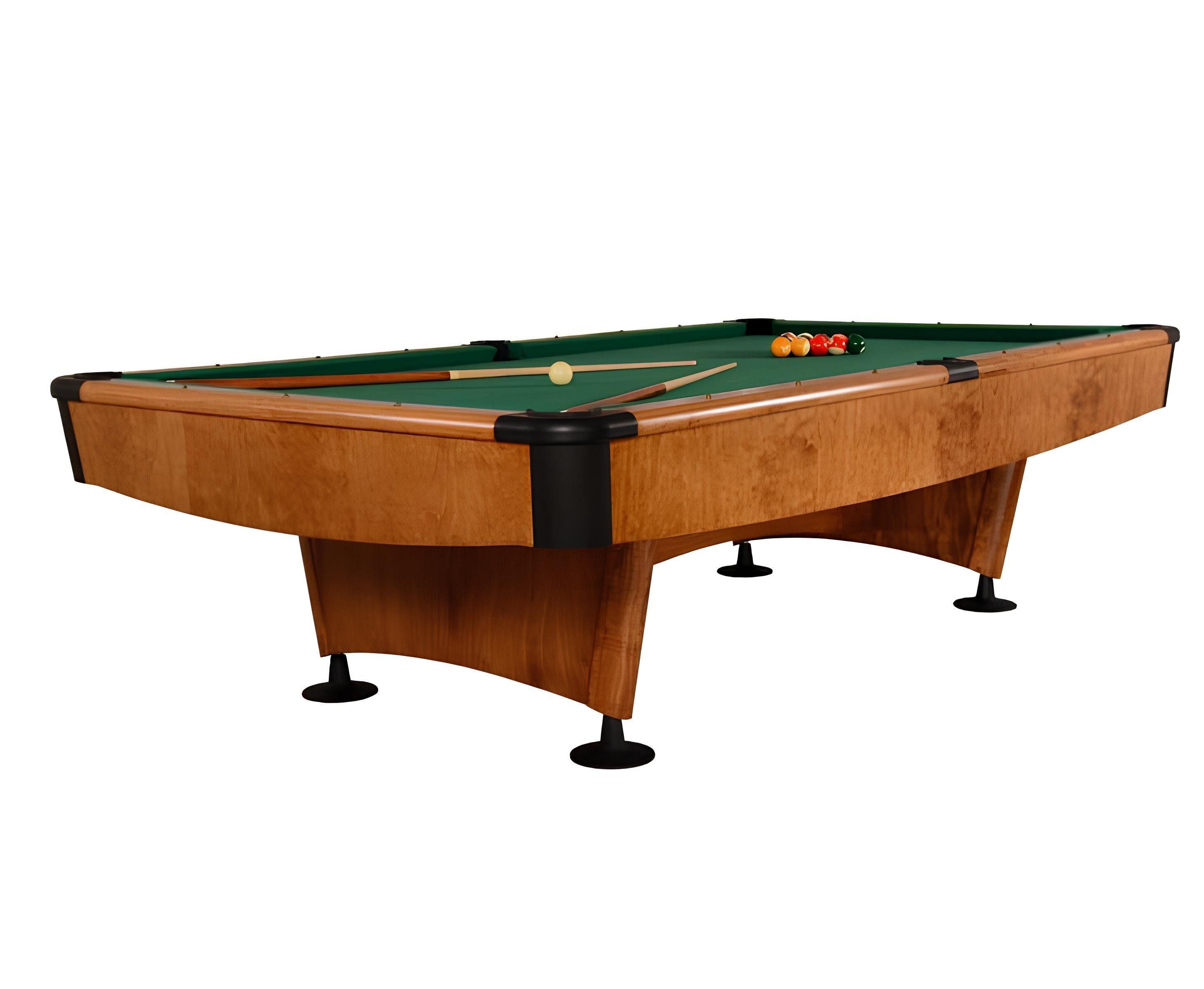 Billardtisch Brauner Pooltisch aus hochwertigem Material für gesellige Abende