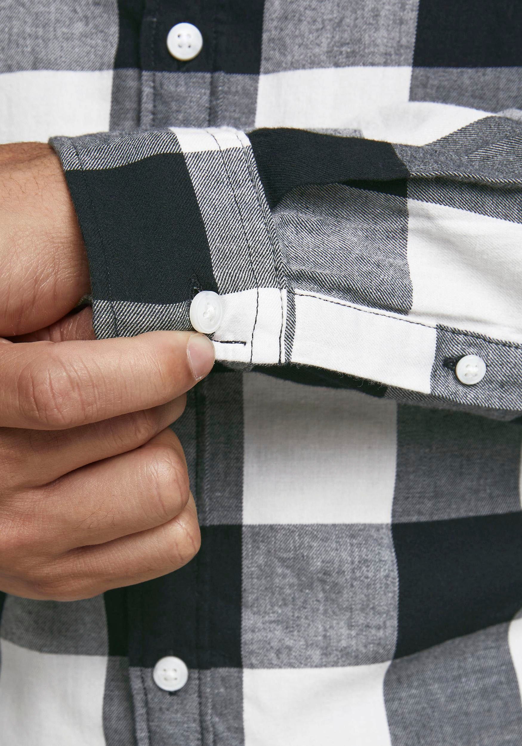 Jack & Jones Langarmhemd JJEGINGHAM TWILL SHIRT L/S NOOS