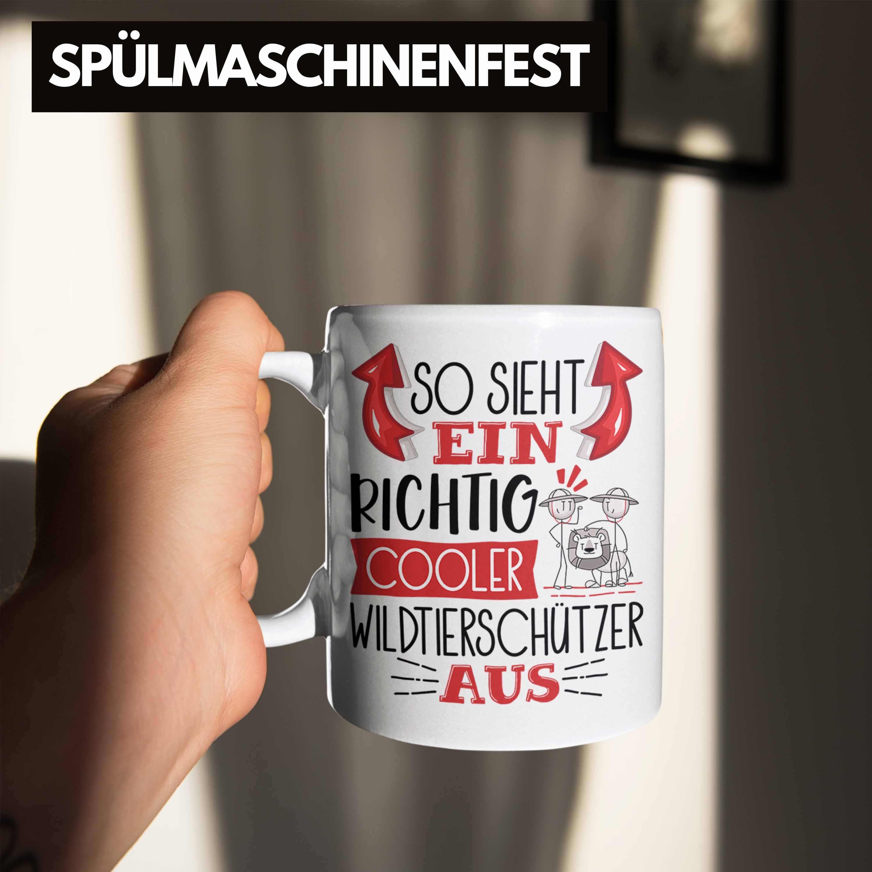 Ein Tasse So Sieht Richtig Tasse Wildtierschützer Au Trendation Wildtierschützer Weiss Cooler