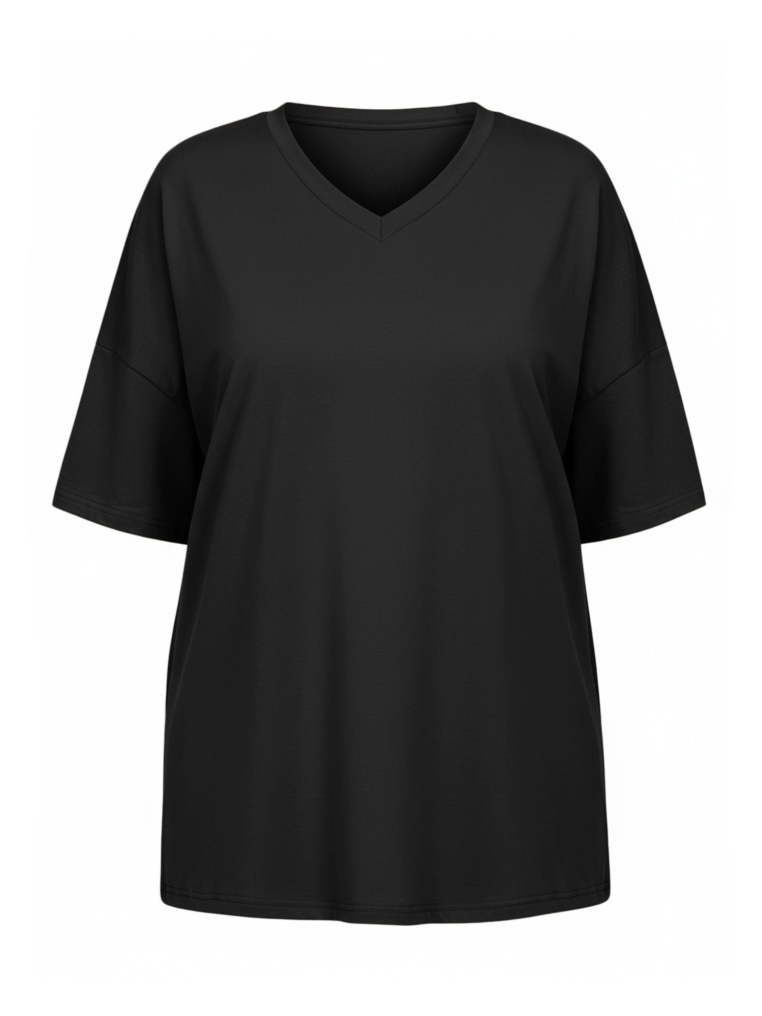 Imily Bela T-Shirt Damen Oversized Freizeittops mit halben Ärmeln (Packung, günstig online kaufen