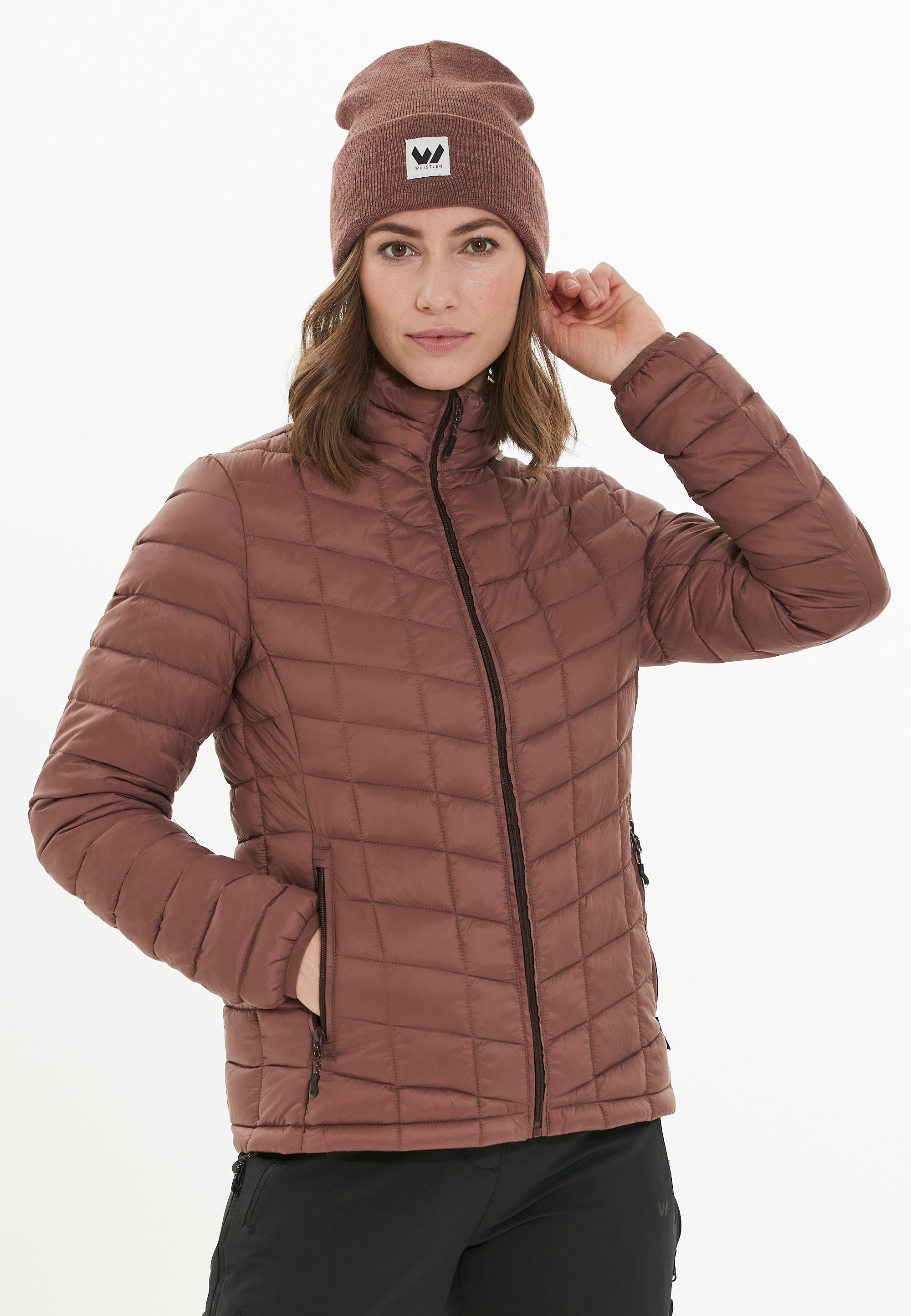 in Stepp-Design Outdoorjacke Kate braun-rot tollem WHISTLER