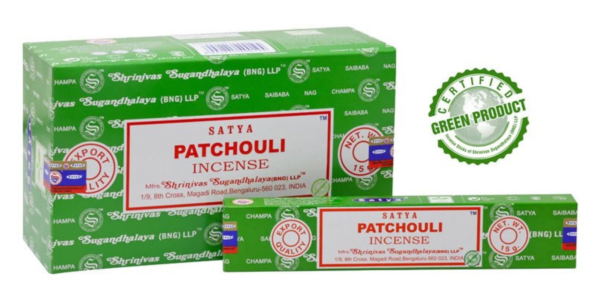 Satya Incense Räucherstäbchen Räucherstäbchen Satya "Patchouli" Incense 15gr.