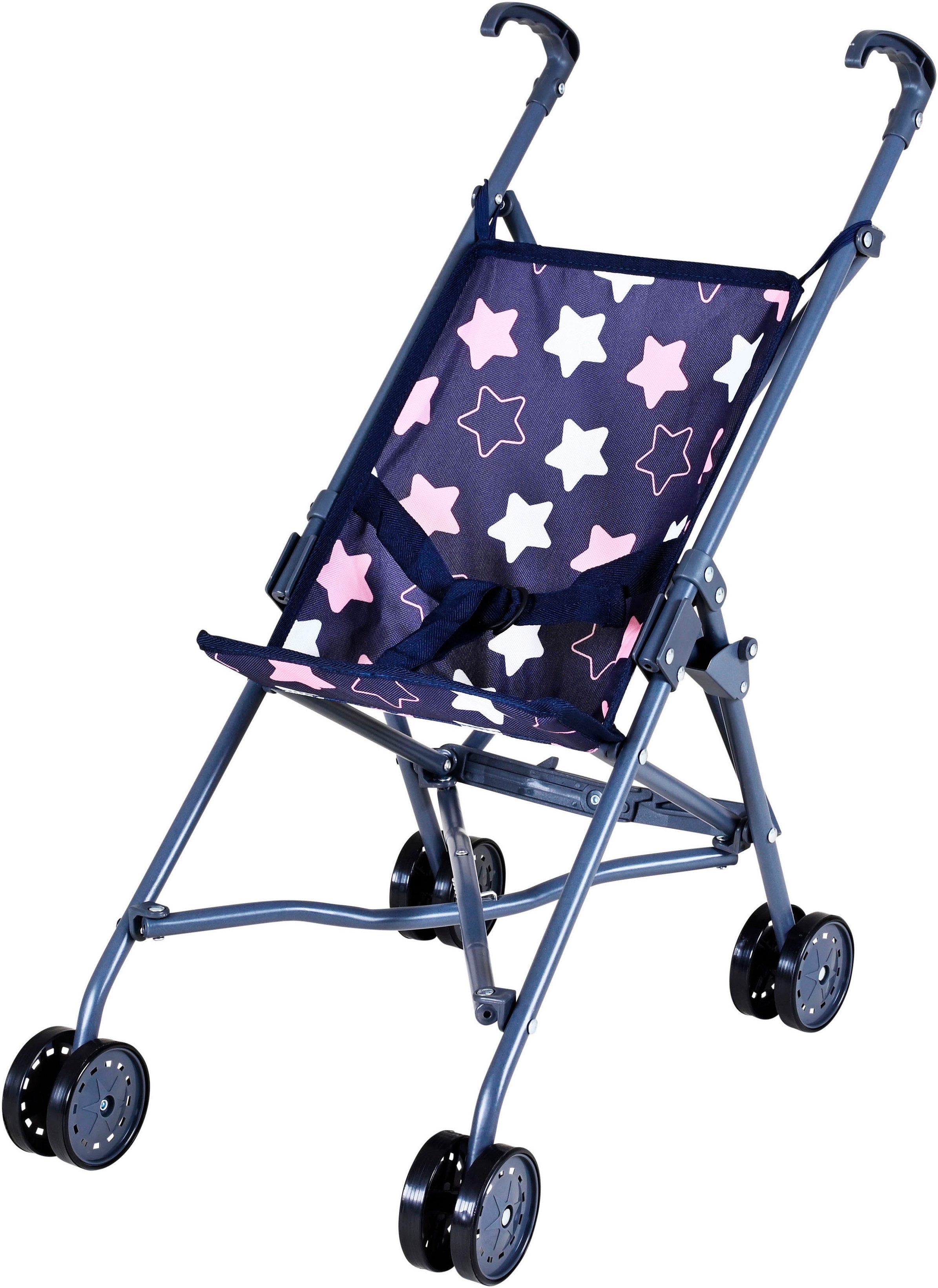 Knorrtoys® Puppenbuggy Sim - star blue pink günstig online kaufen