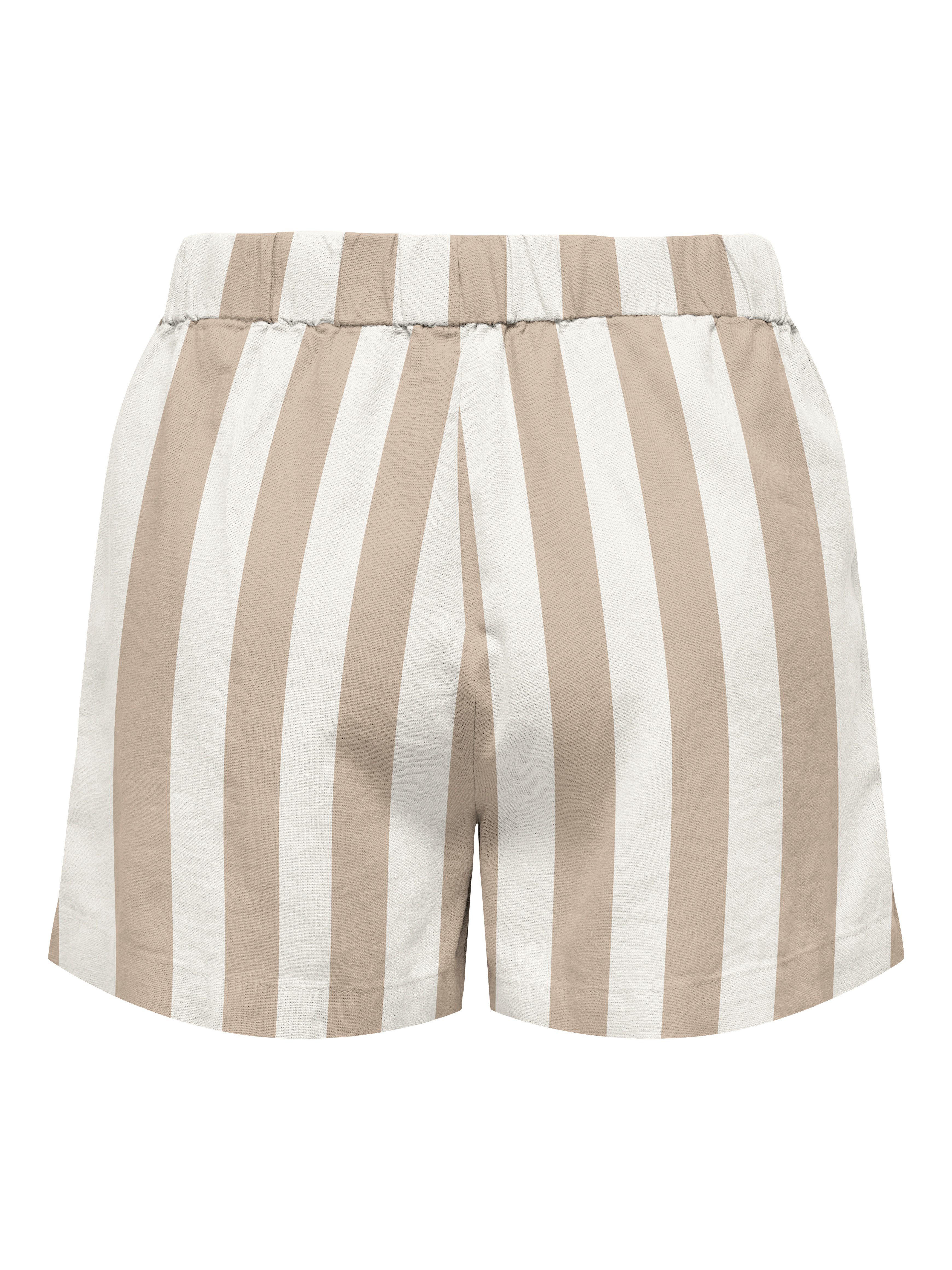 ONLY Shorts ONLGOA MW LIN BL PULL-UP SHORTS CC PNT mit Leinen