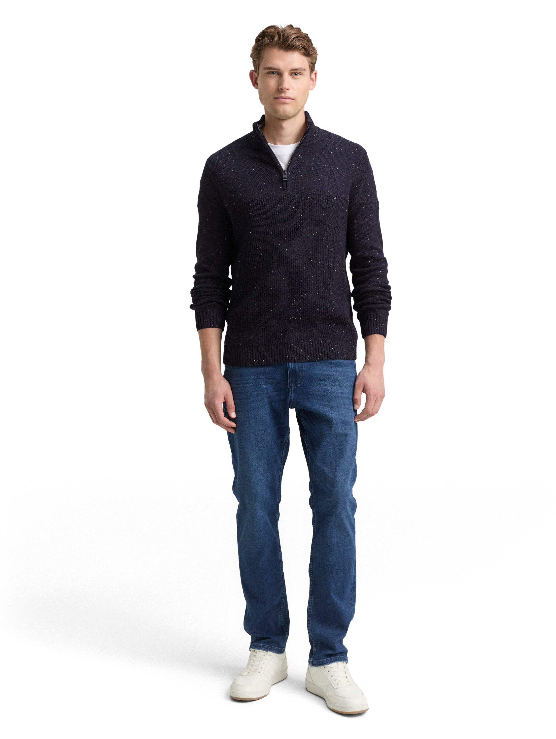 TOM TAILOR Troyer mit Logo Stickerei