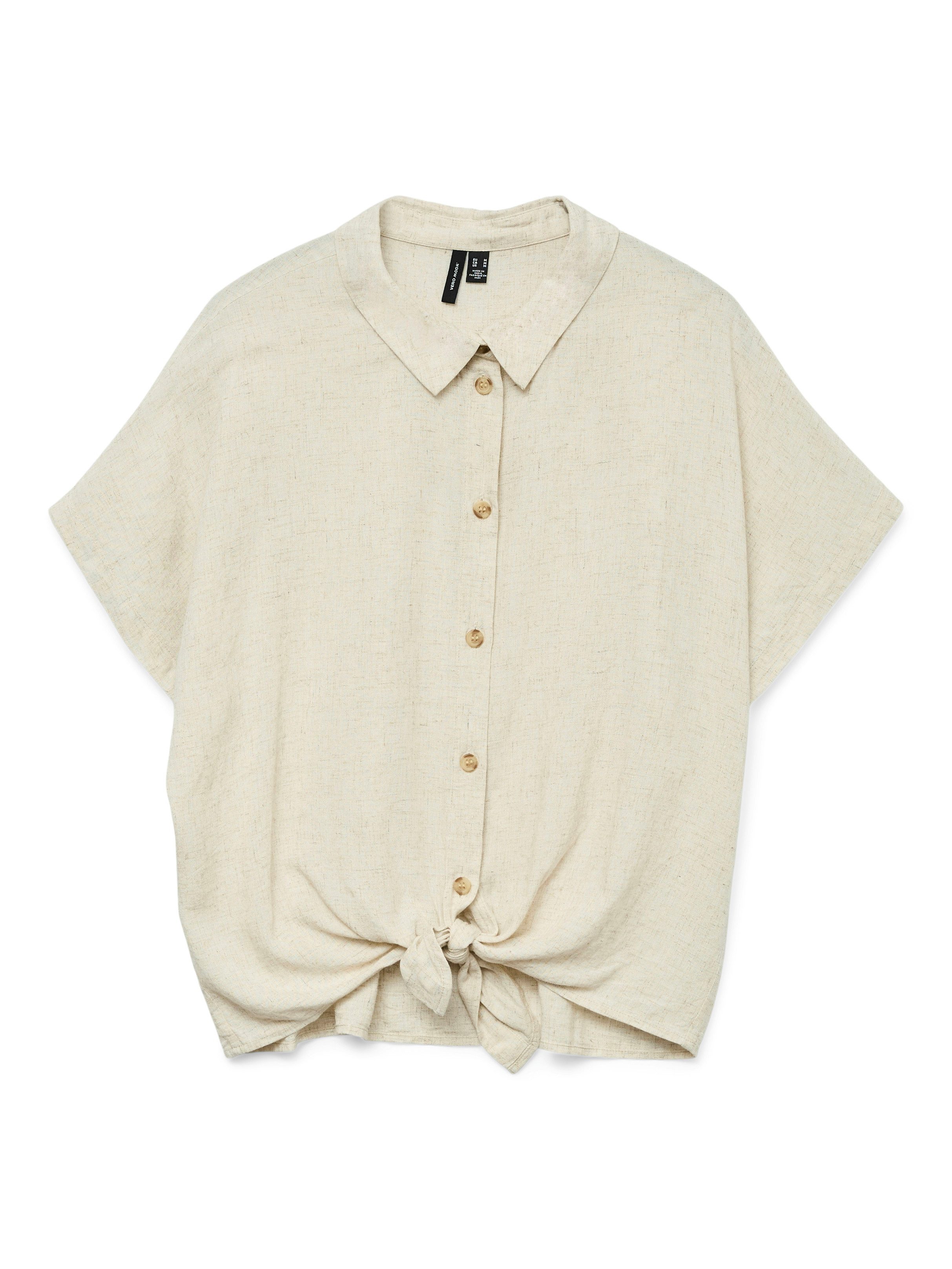 Vero Moda Kurzarmbluse VMTHEA SS TIE günstig online kaufen