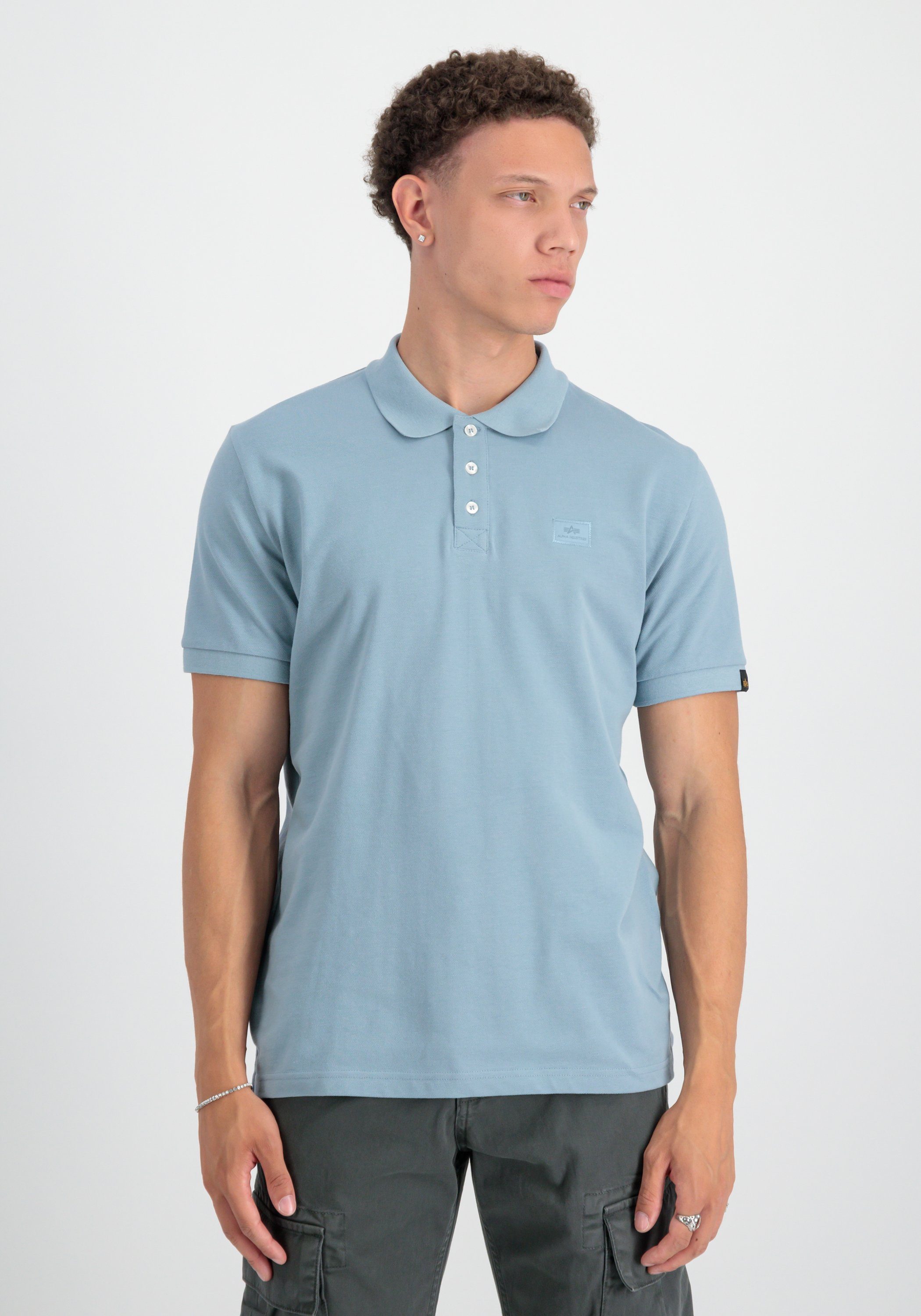 Alpha Industries Poloshirt Alpha Industries Men - Polo Shirts X-Fit Polo greyblue