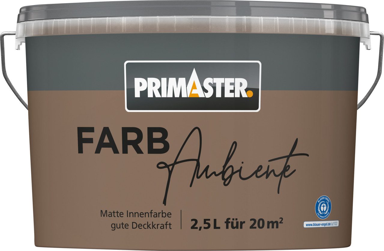 Primaster Wandfarbe Primaster Farbambiente Wandfarbe matt kakao 2,5 L