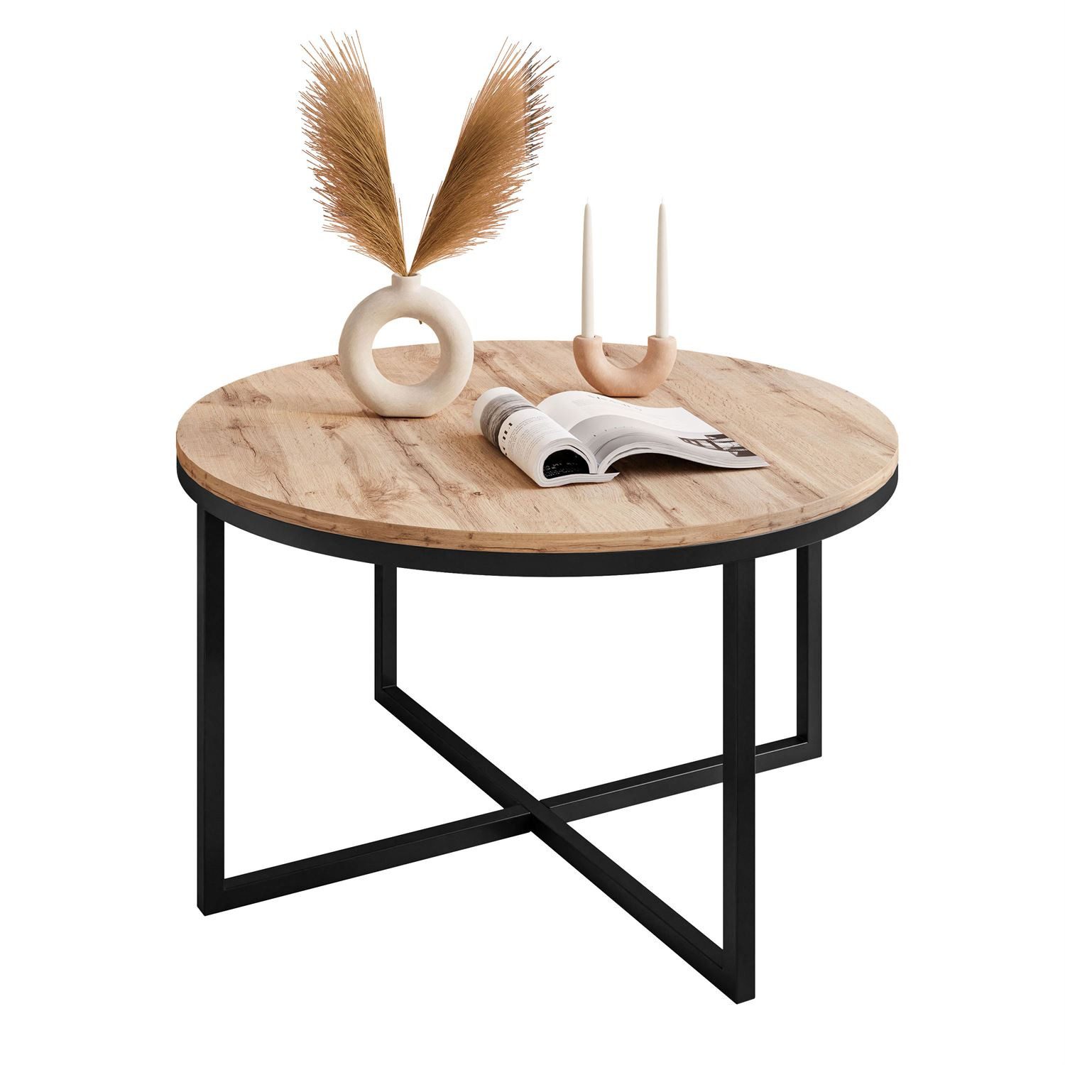 Lookway Couchtisch CIRI-X LOFT (1 Tisch), Durchmesser: ⌀70 cm, Höhe: 45,6 cm – Bild 5 von 5