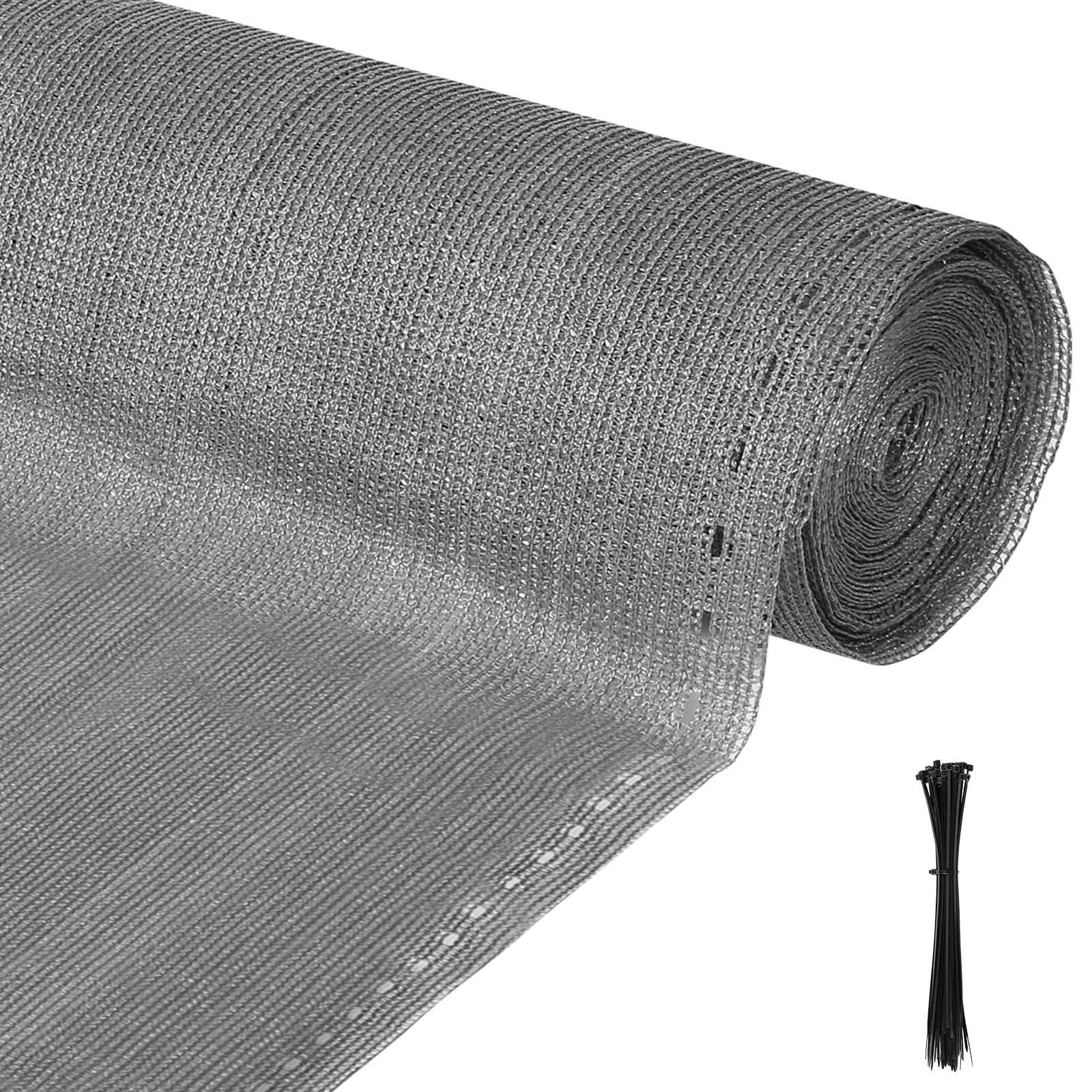 Clanmacy Balkonsichtschutz HDPE 150g/ Zaunblende verschiedene Größen Sichtschutz mit Kabelbinder (Sichtschutz: 85%, 1-St., Länge: 10m/20m/25m, Höhe: 1m/1.2m/1.5m/1.8m) UV-Beständig, Reißfest, Wetterfest, Kantenverstärkung