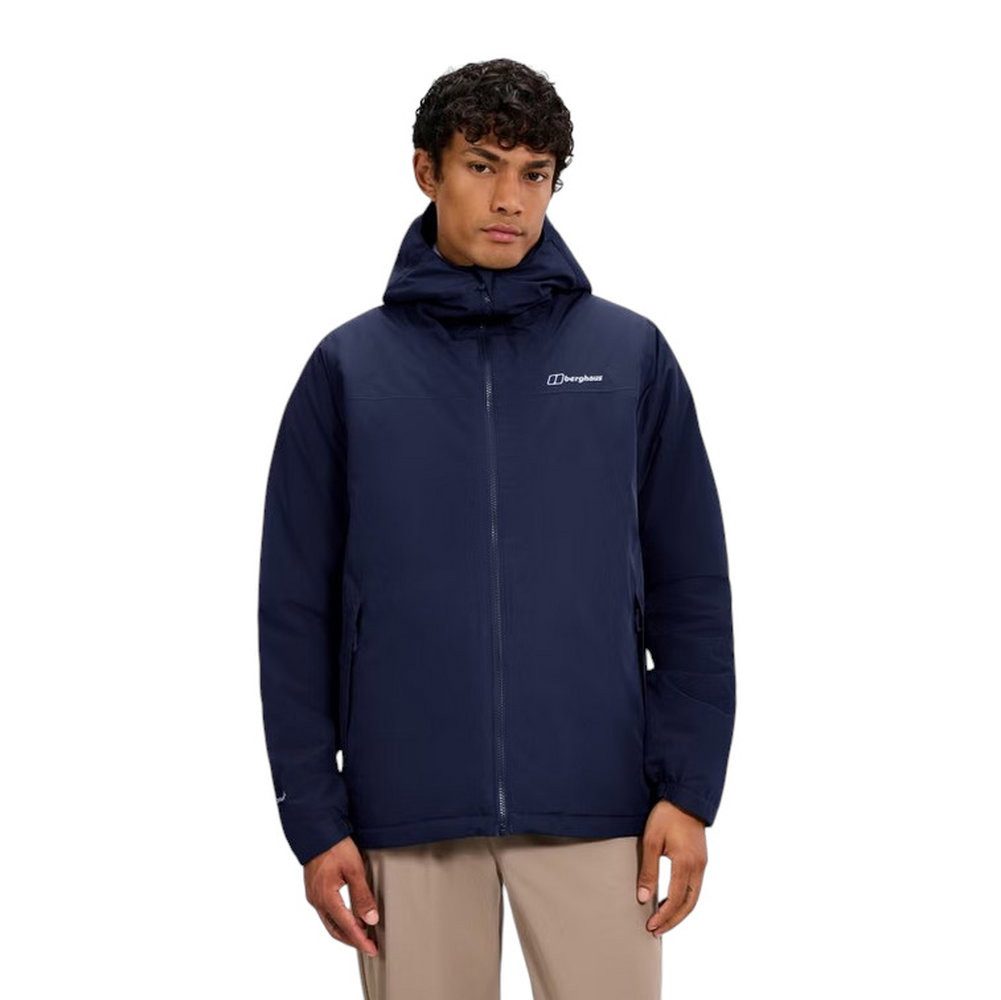 Berghaus Allwetterjacke Regenjacke Deluge Pro 3.0 Insulated (wasserdicht) dunkelblau Herren