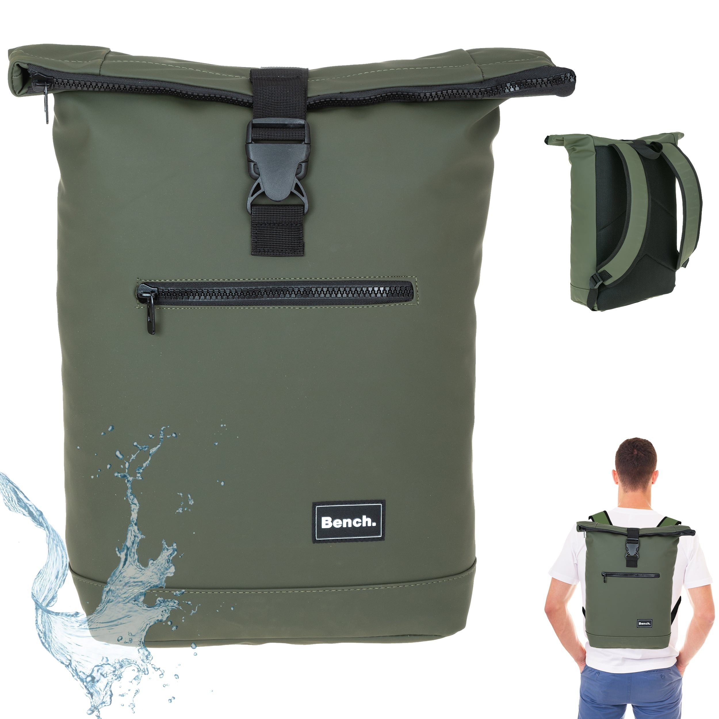 Bench. Freizeitrucksack Roll-Top Kurierrucksack Hydro aus Plane wetterfest günstig online kaufen