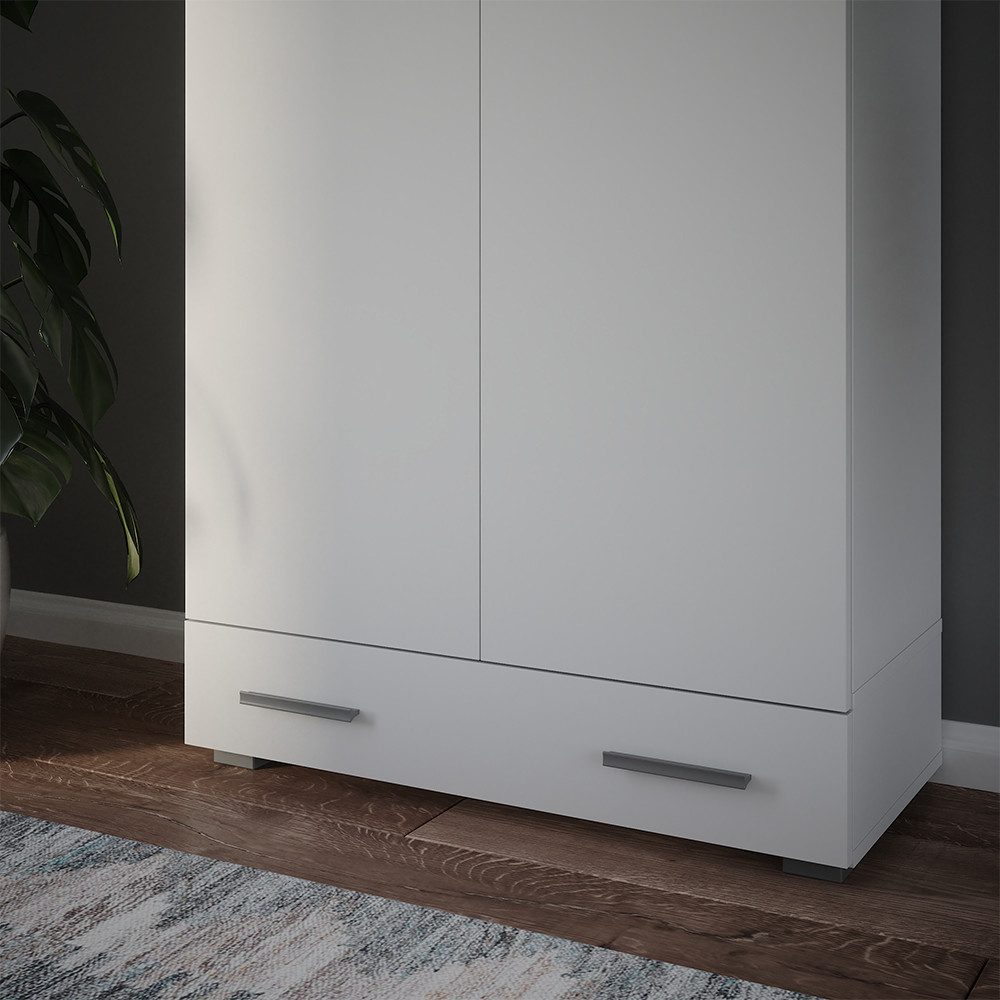 Vicco Aktenschrank Frank, Weiß, 80 x 17.4 cm mit Schublade (1-St)