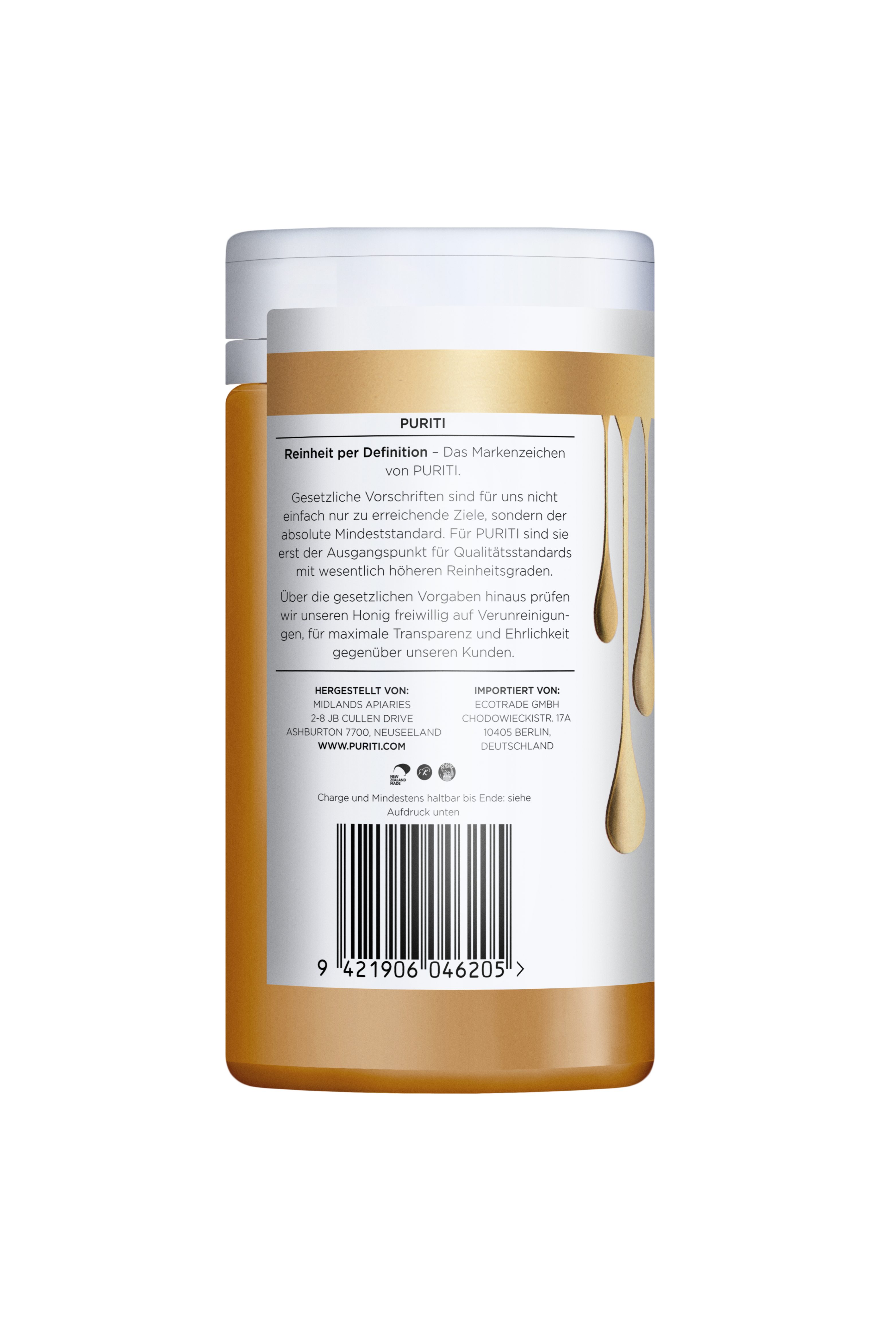 PURITI Honig Manuka-Honig MGO 100+, 500 g, 1 St.