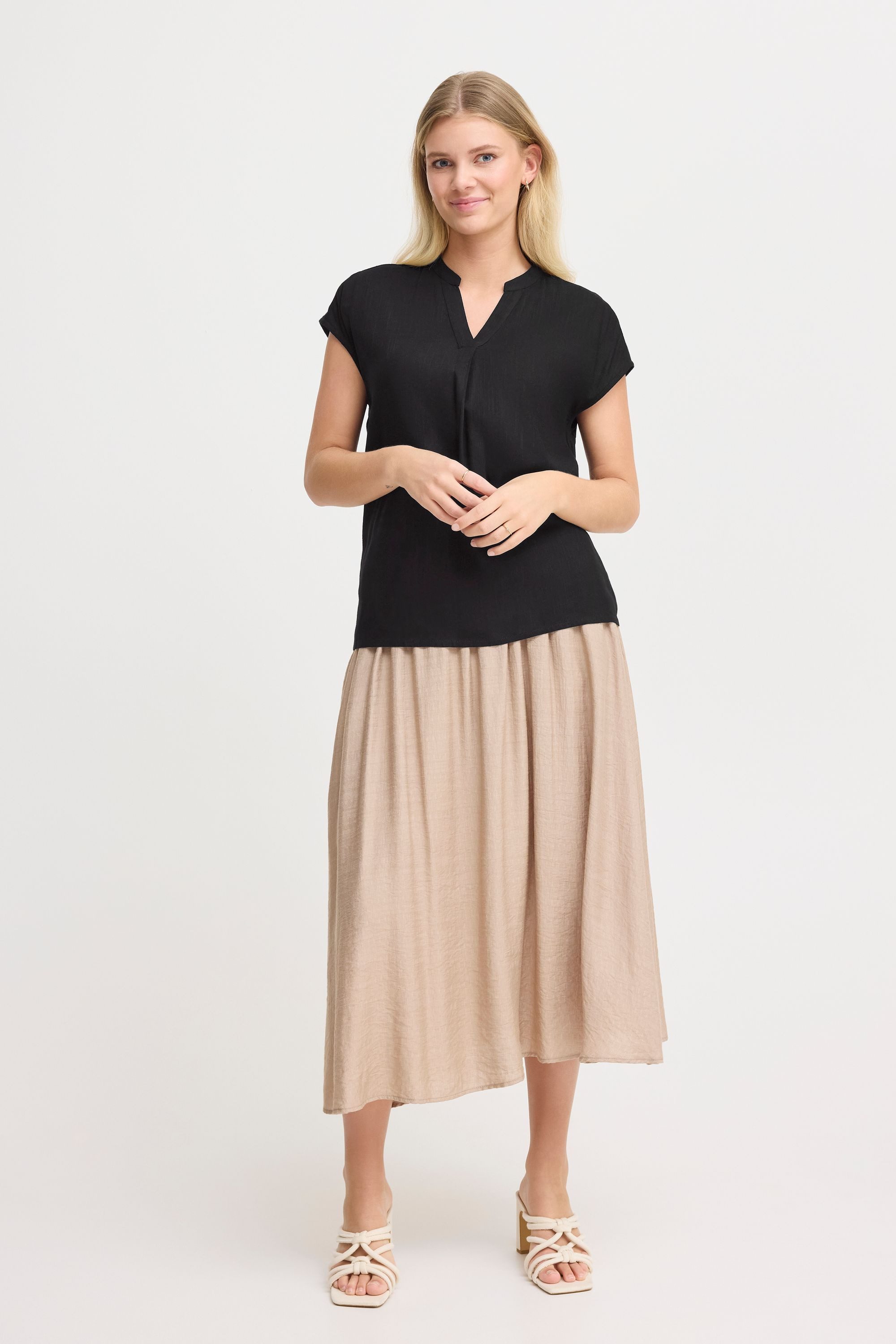 fransa Kurzarmbluse Kurzarm-Bluse FRJUNA