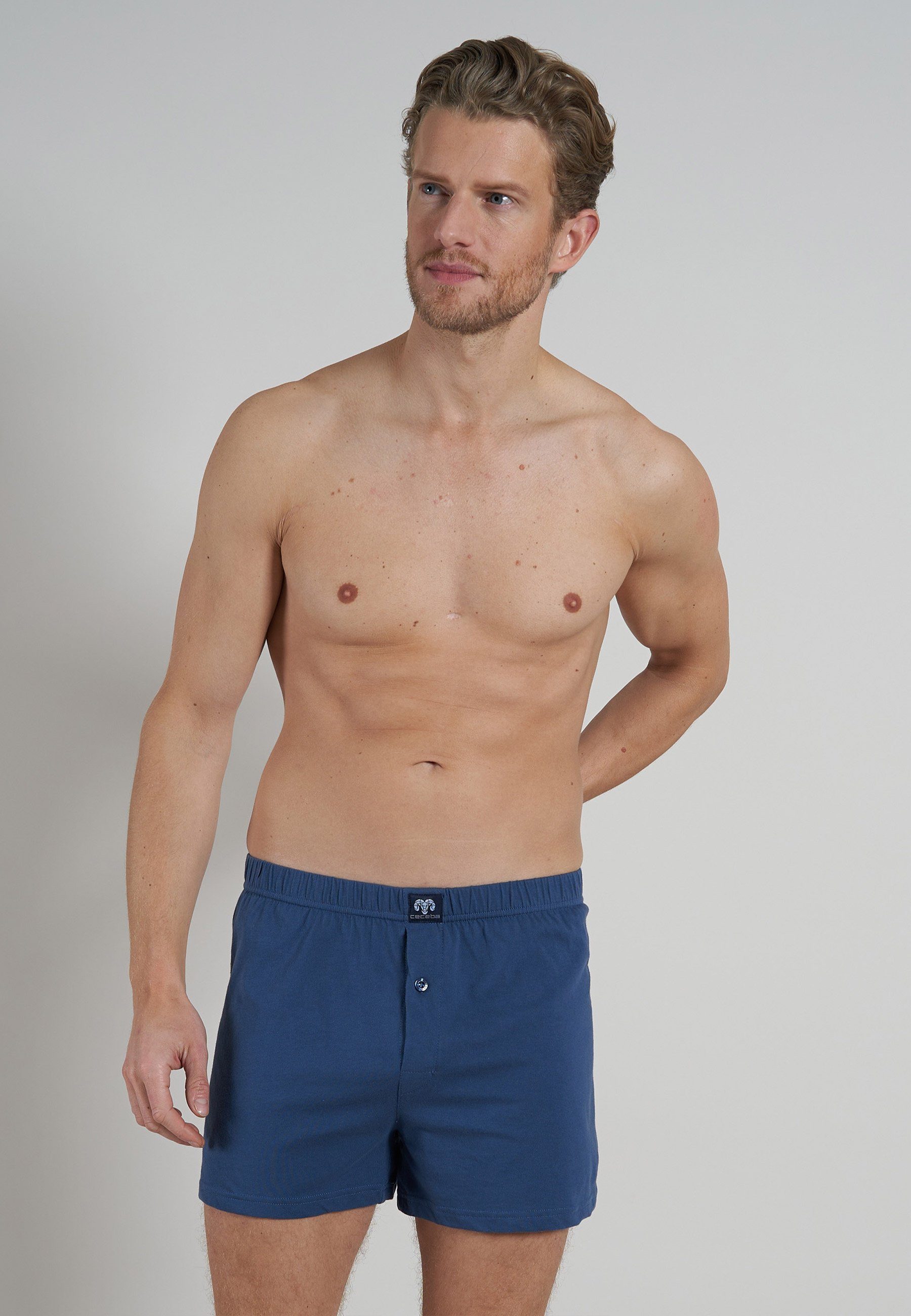 CECEBA Boxershorts CECEBA Herren Boxershort blau günstig online kaufen