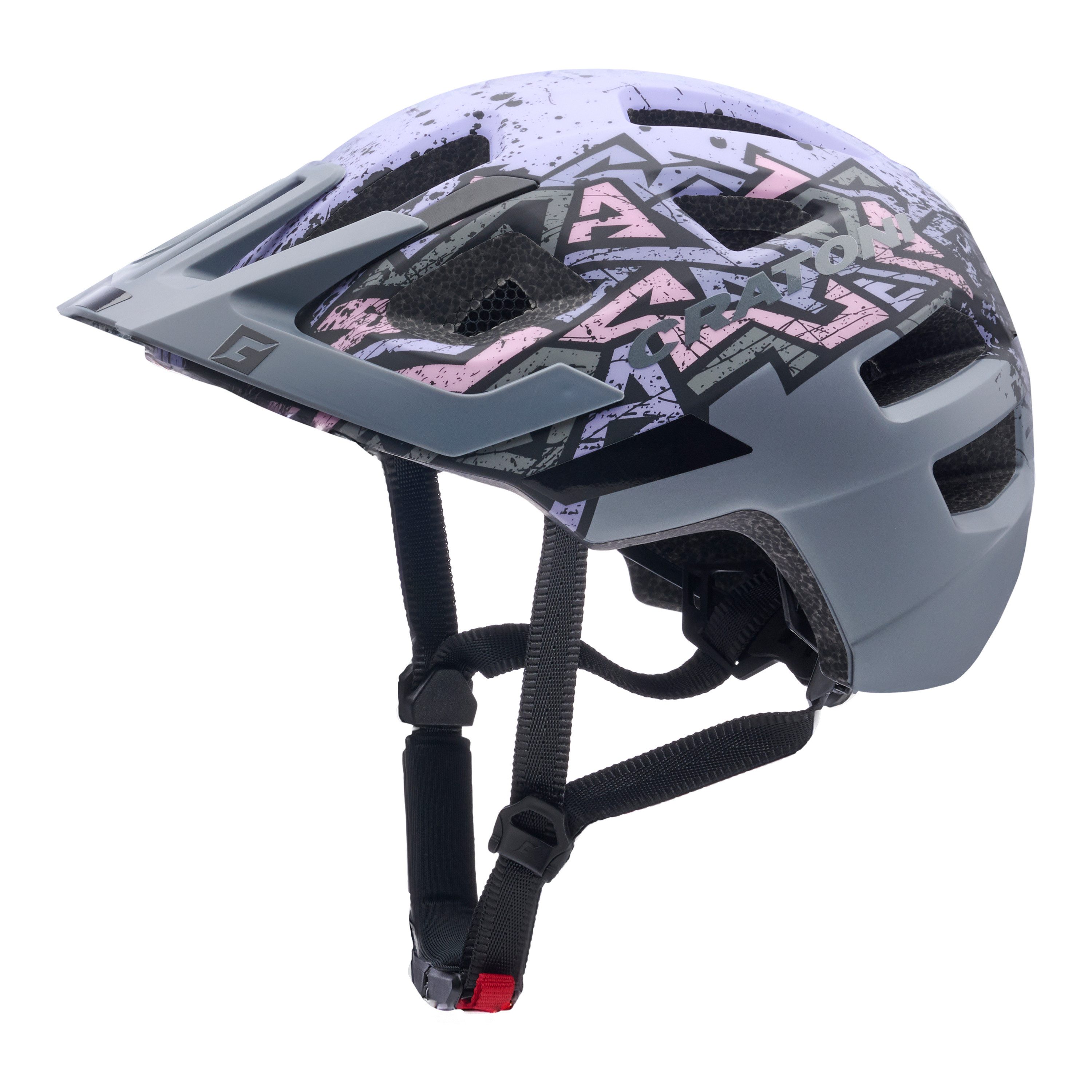 Cratoni Fahrradhelm Maxster Pro wild, Kinderhelm mit Rücklicht, Gr. S/M