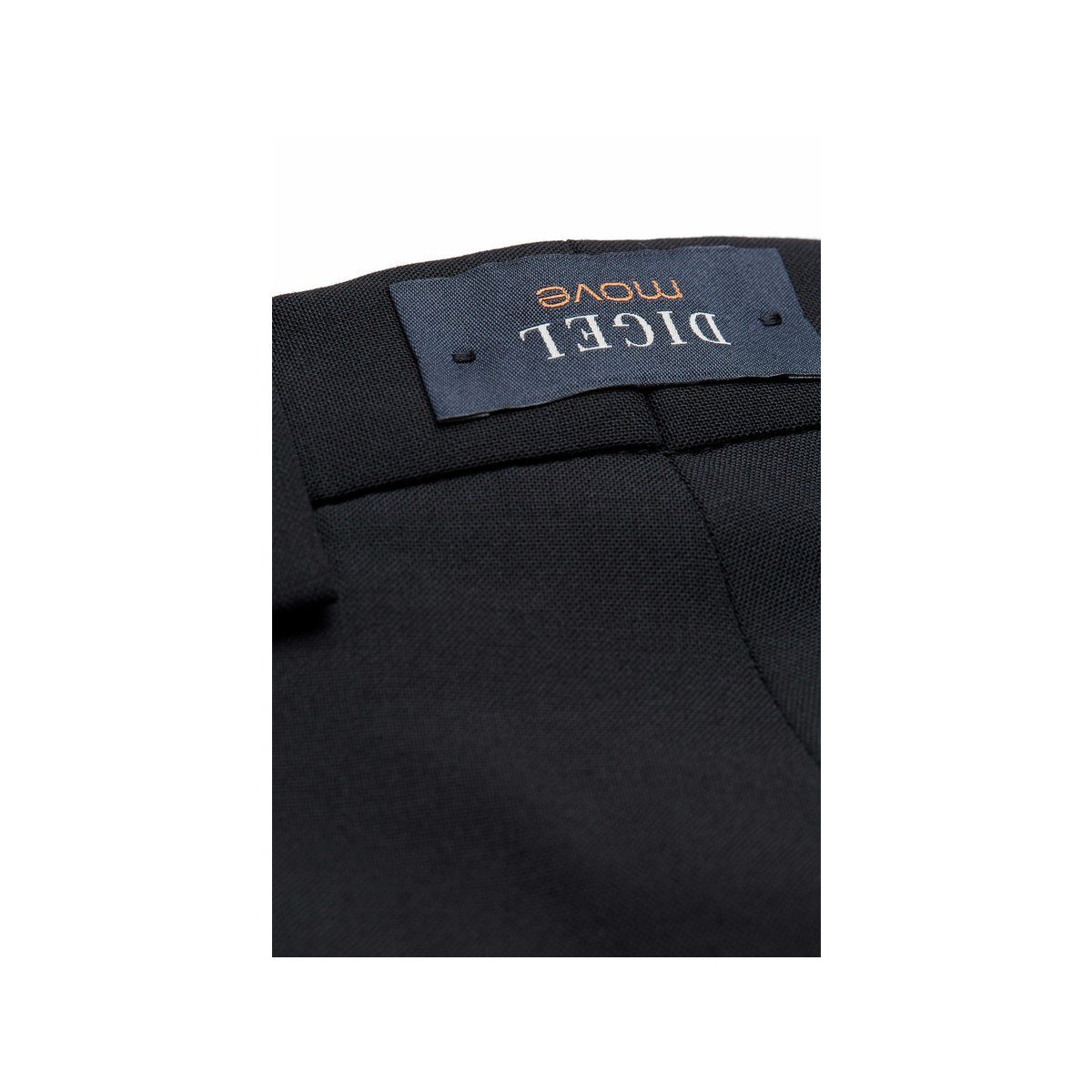 Digel gerade Anzughose keine (1-tlg., Angabe) schwarz