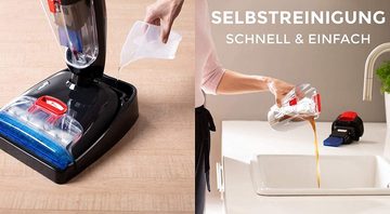 Vileda Nass-Trocken-Sauger JetClean 3 in 1 inkl. 2 Ersatzrollen und Zubehörhalter