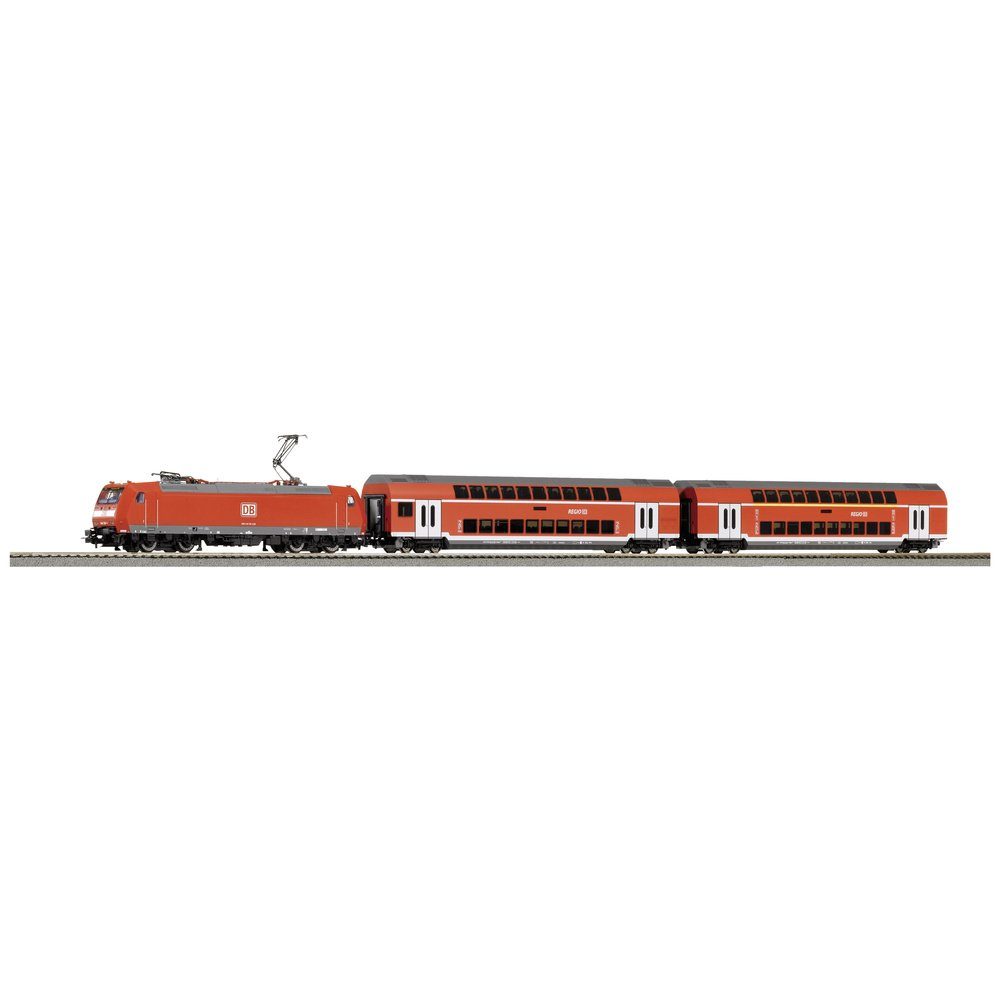 PIKO Modelleisenbahn Startpaket Piko H0 59102 H0 PSCwlan S-Set BR 146 mit 2 Dosto der DB AG