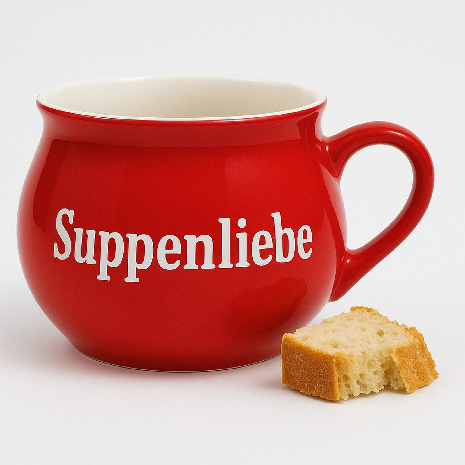 BURI Suppenschüssel 4er Set 400 ml Suppentasse Suppentassen Suppenschüssel Suppenterrine, Keramik