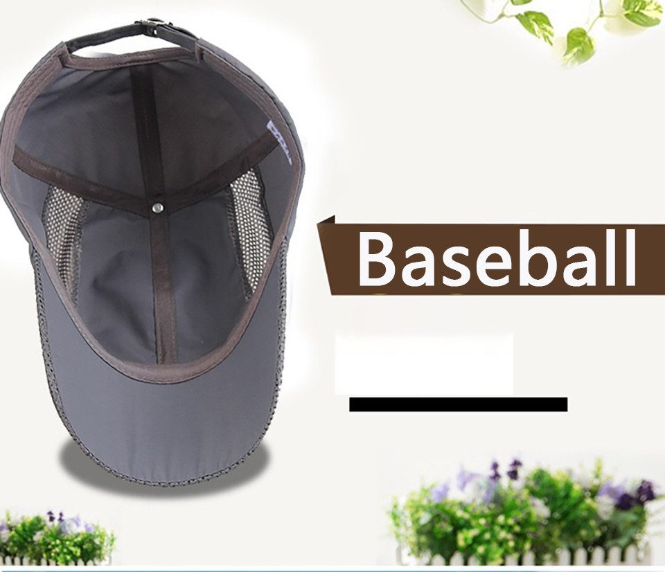 Coonoor Baseball Cap Damen Herren Schnelltrocknende Sportkappe für den Außenbereich mit Sonnenschutz – Bild 2 von 4