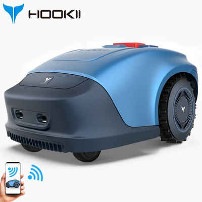 HOOKII Rasenmähroboter Neomow S,Schneiden des KI-Logiksystems, Stopppunkt-Nachschneiden, bis 1000 m² Rasenfläche, (WIFI/4G/Bluetooth/Ultraschall/App Steuerung), Mehrere Mähmodi,Inklusive 4400-mAh-Hochladeakku und Ladestation